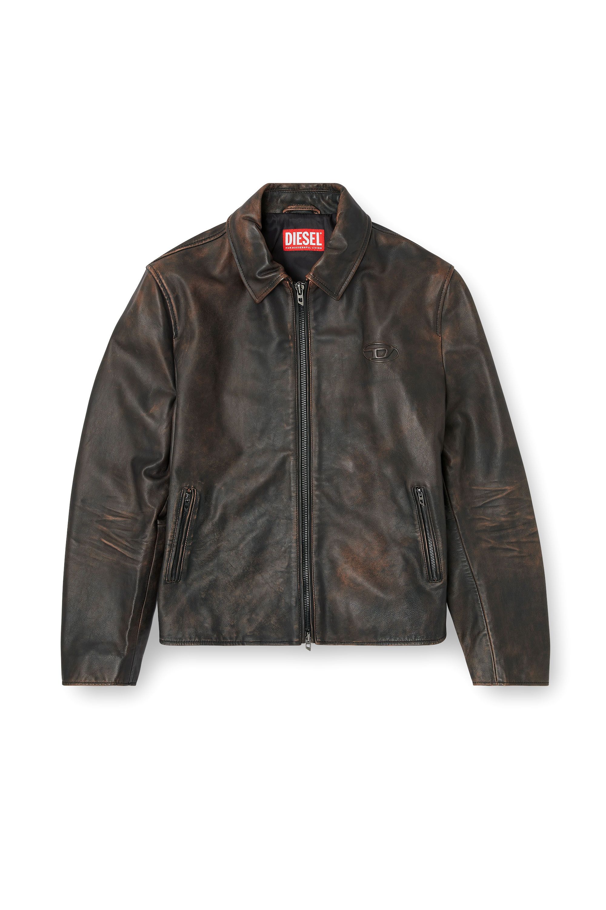 Diesel Diesel Muddy Leather Jacket | Grailed
