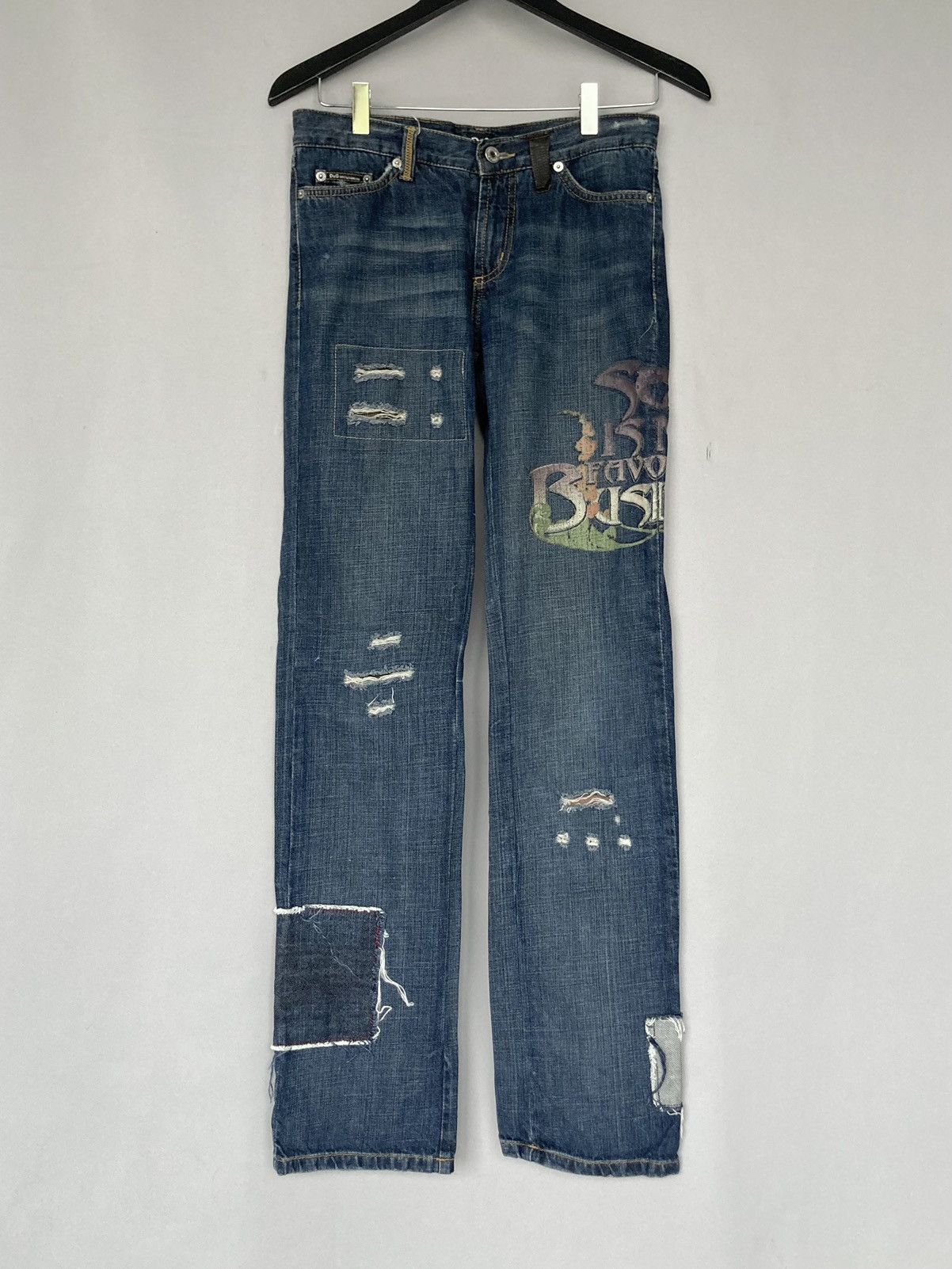 image of 20471120 x Archival Clothing Vintage Archive Ss04 Dolce Gabbana Sex Business Pants Jeans in Navy, W