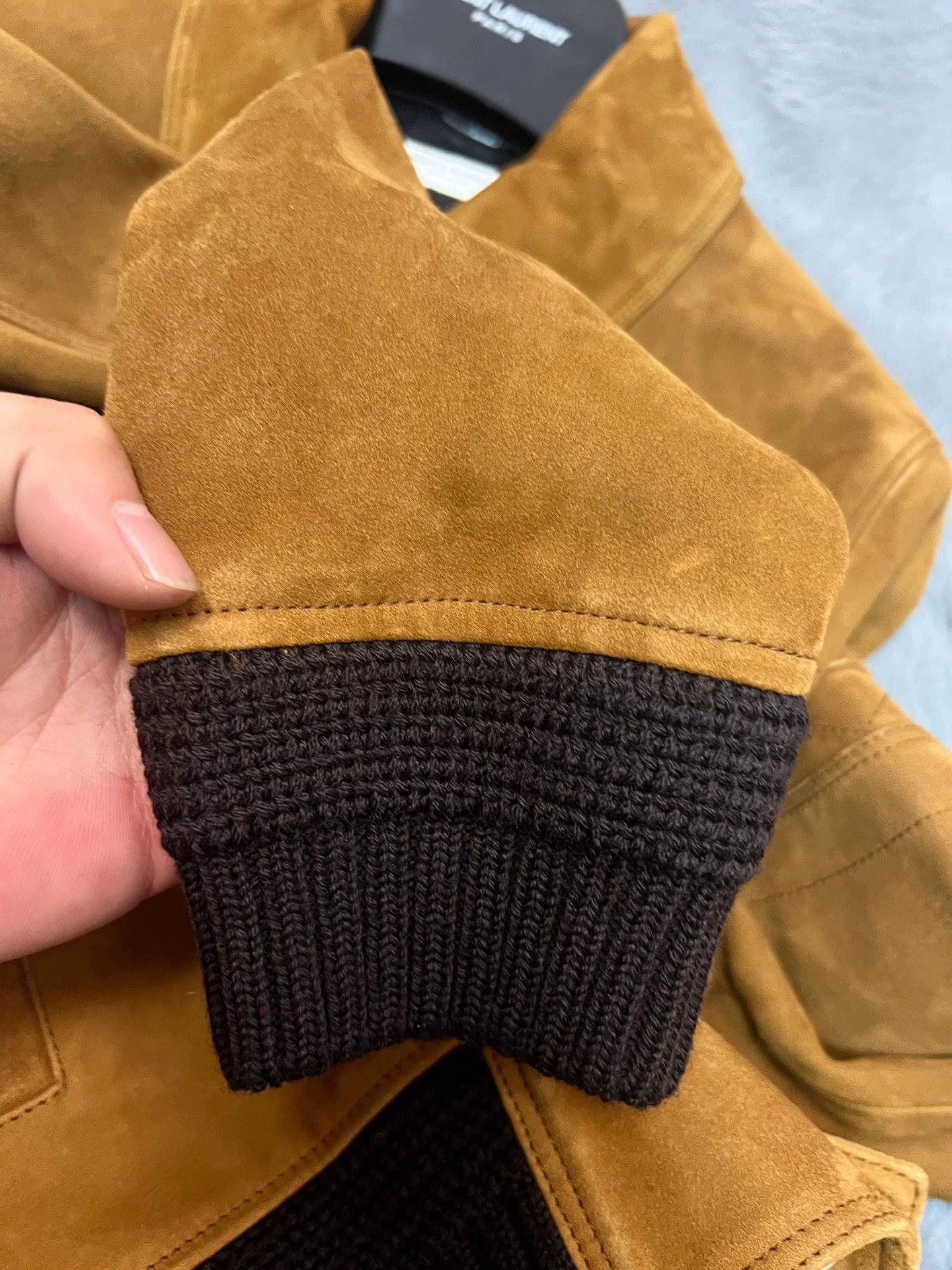 Saint Laurent Paris Authentic Saint Laurent SLP suede ribbed leather jacket Size US M / EU 48-50 / 2 - 3 Thumbnail