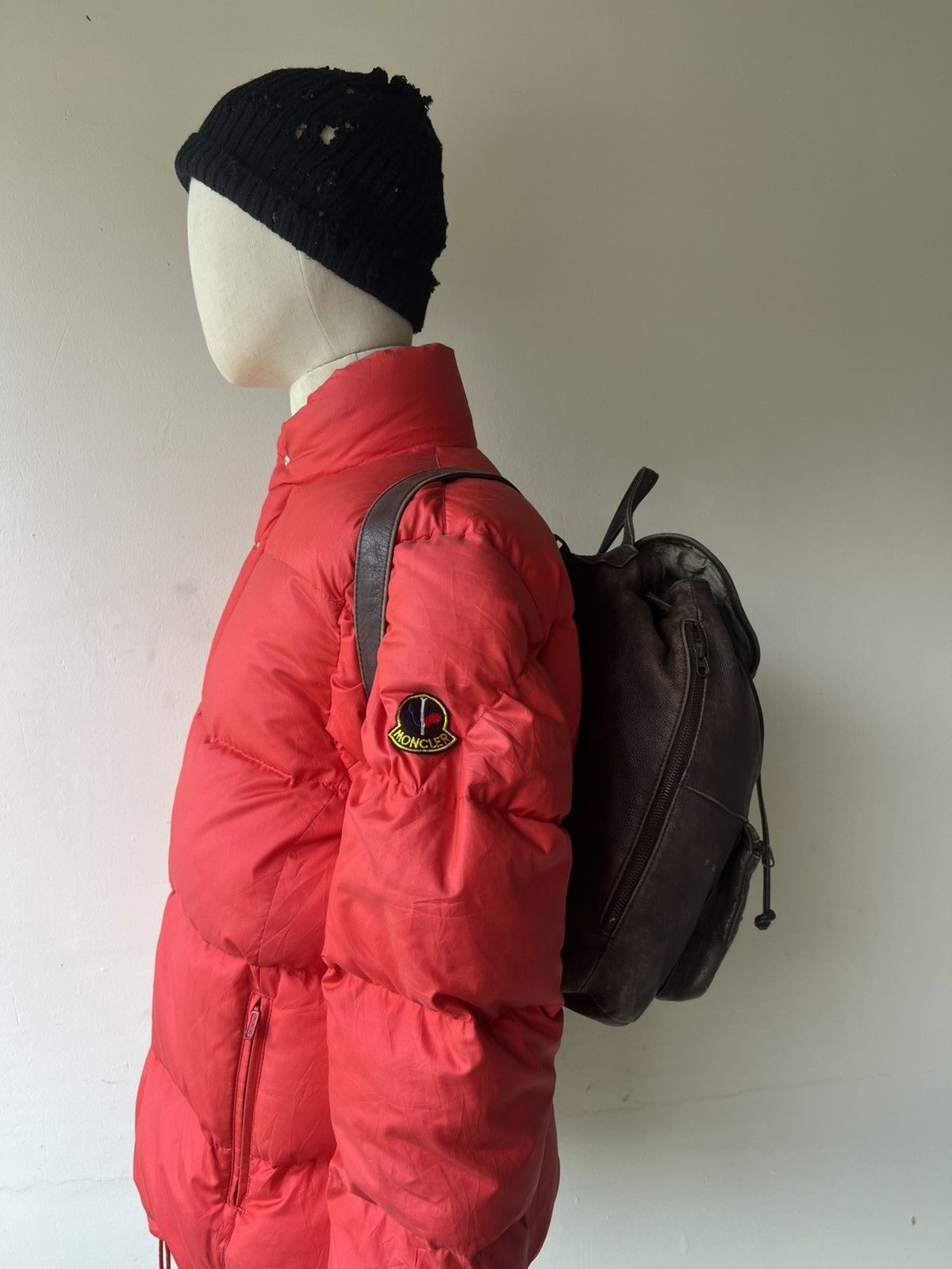 Leather Vintage DEAD HEAT Japan Patina Scratch Leather Backpack Bag Size ONE SIZE - 2 Thumbnail