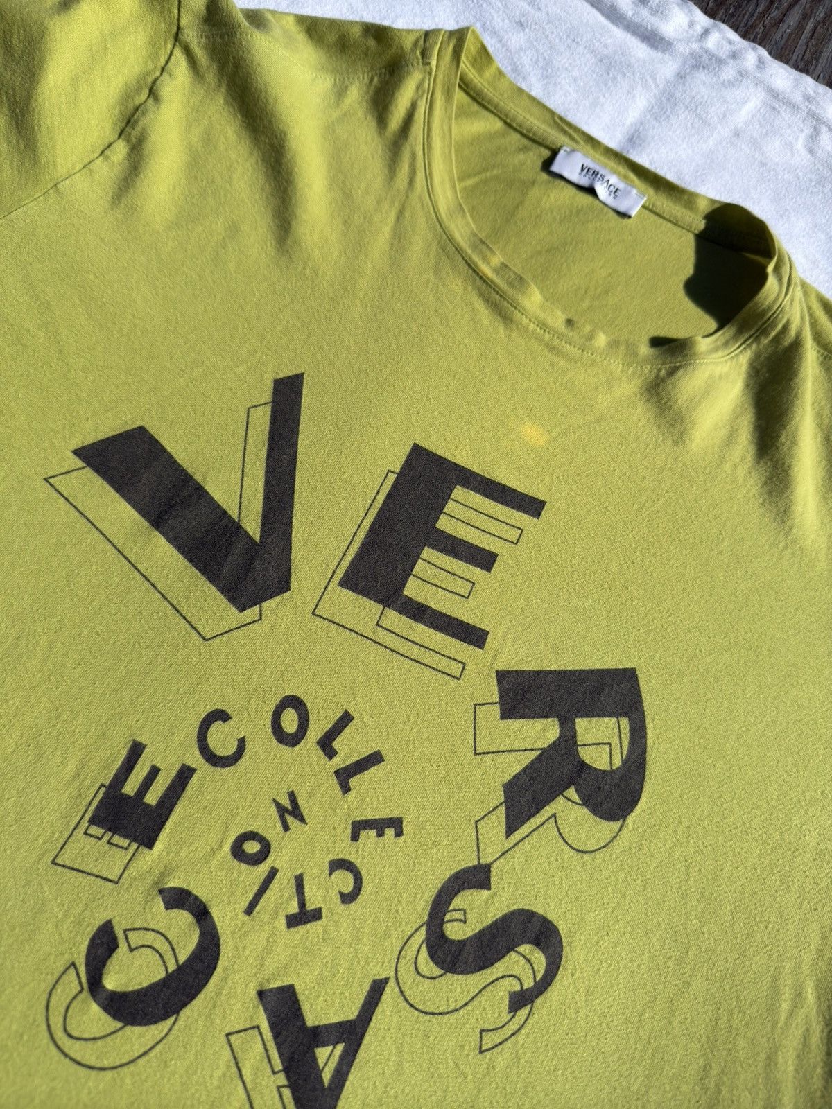 Designer × Versace Slime Green Versace Spiral Logo 2D Print Graphic Tee Size US L / EU 52-54 / 3 - 2 Thumbnail