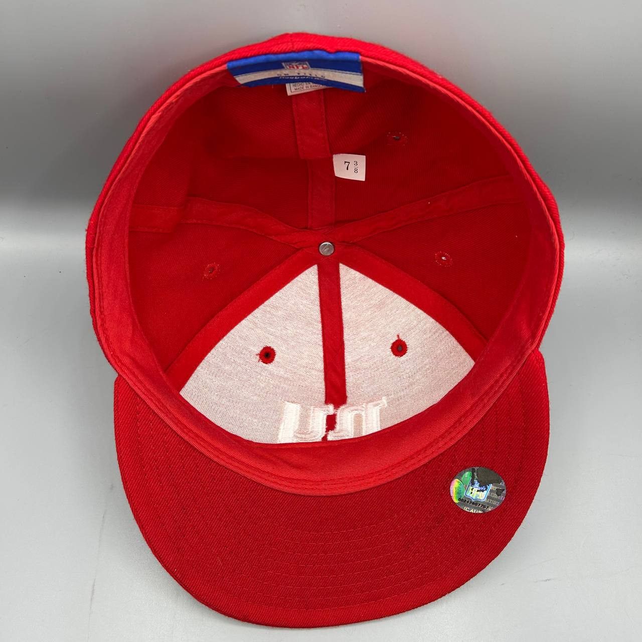 Reebok Vintage New York Giants Hat Men 7 3/8 NFL Fitted Cap Wool Size ONE SIZE - 2 Thumbnail