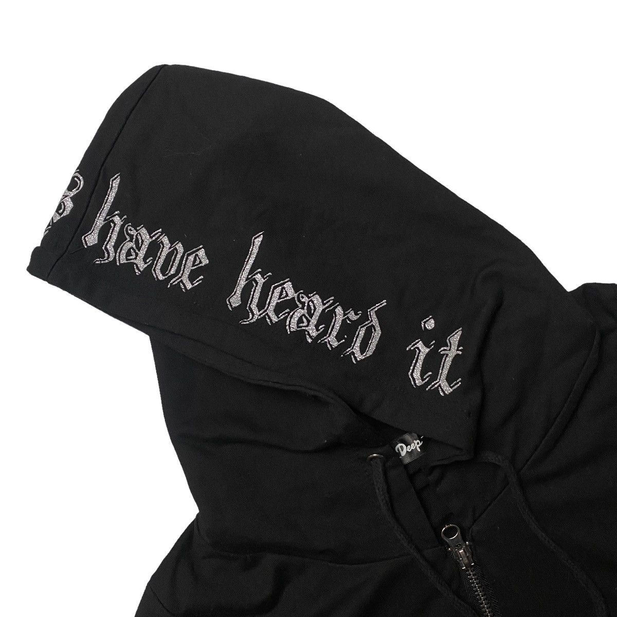 Hysteric Glamour × Japanese Brand × Vintage 2000's Dig Deep Tribal Poem Wings Hoodie Size US XS / EU 42 / 0 - 6 Thumbnail