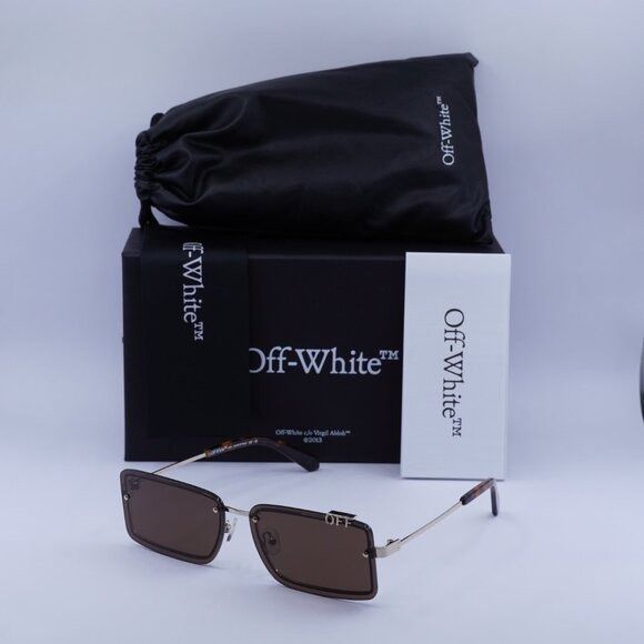 Off-White 🕶️New Off-White OERI13N TAMPA 7664 Sunglasses - Gold Frame Size ONE SIZE - 10 Thumbnail