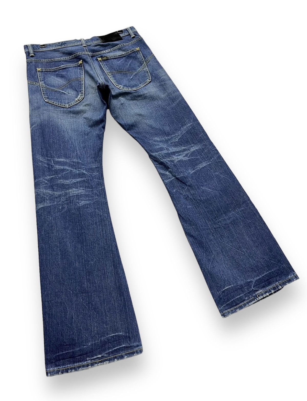 Beams Plus VERY RARE🔥BEAMS x LEE Made In JAPAN Distressed Flare Denim Size 32" / US 10 / IT 46 - 5 Thumbnail