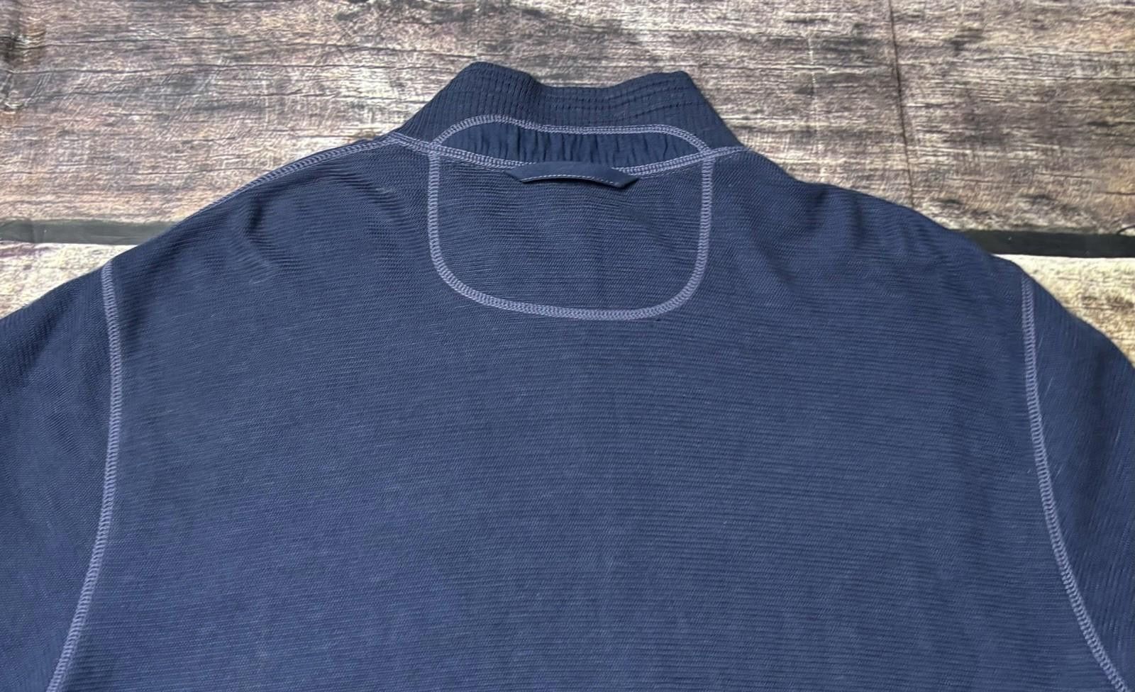 Tommy Bahama Tommy Bahama Sweater Mens Large Full Zip Elbow Patch Cotton Size US L / EU 52-54 / 3 - 7 Thumbnail