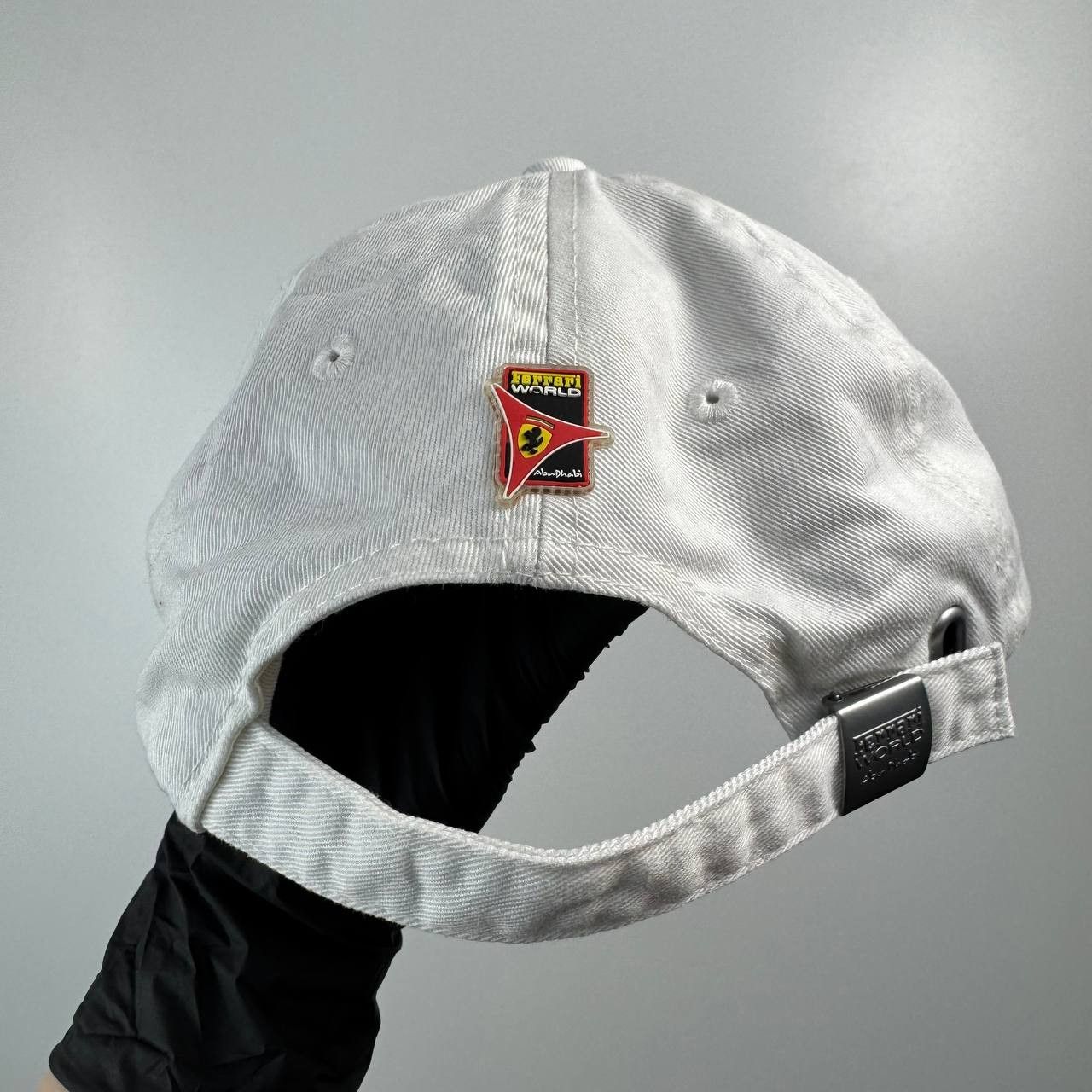 Ferrari Ferrari World Abu Dhabi Official Camel Cap White Hat Size ONE SIZE - 9 Thumbnail