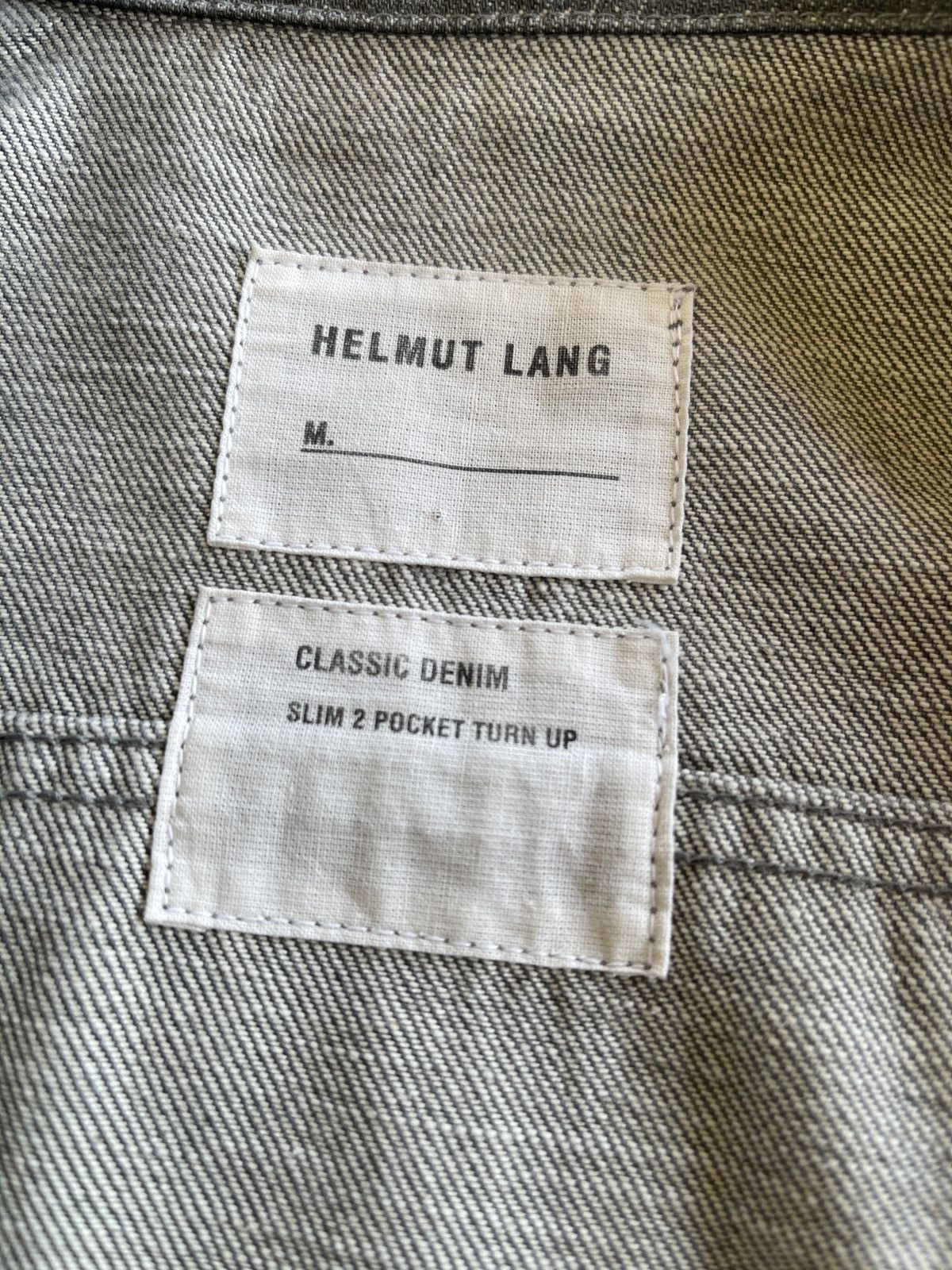 Helmut Lang SS2004 Helmut Lang Slim 2 Pocket Turn Up Denim Jacket Size S / US 4 / IT 40 - 13 Thumbnail