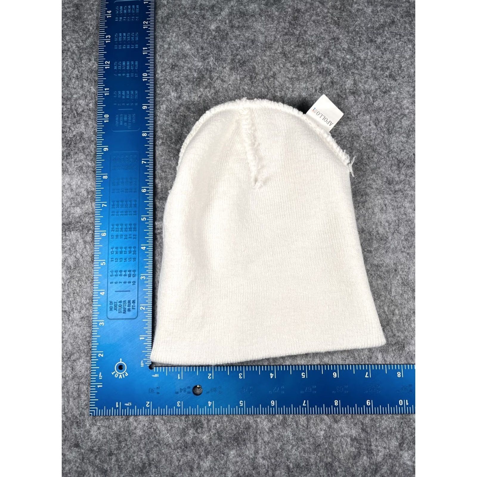 Vintage Apollo USA Beanie Adult One Size White 100% Acrylic Ski Camp Outdoors Knit Beanie Mens Womens Unisex Accessories Size ONE SIZE - 5 Thumbnail