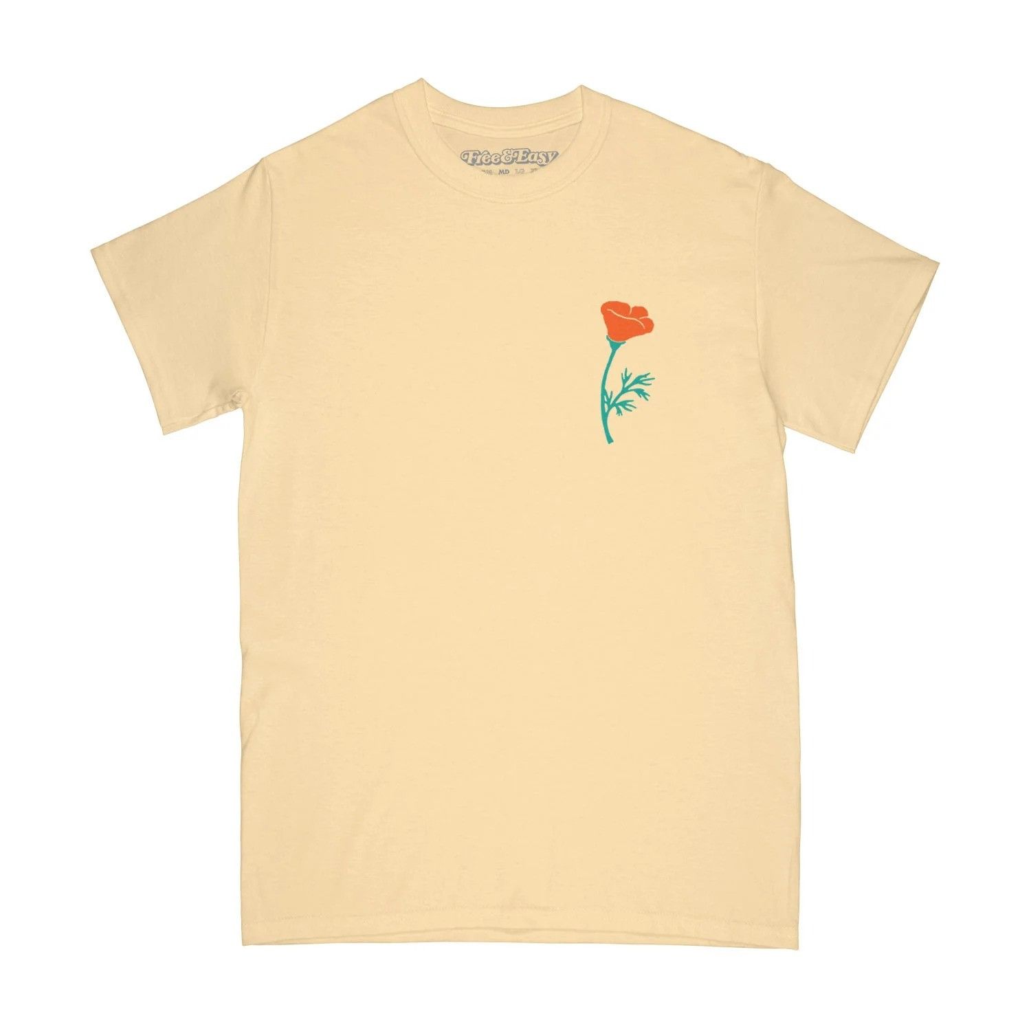 Free & Easy $58 NEW FREE & EASY POPPY YELLOW TEE SZ LARGE Size US L / EU 52-54 / 3 - 2 Thumbnail