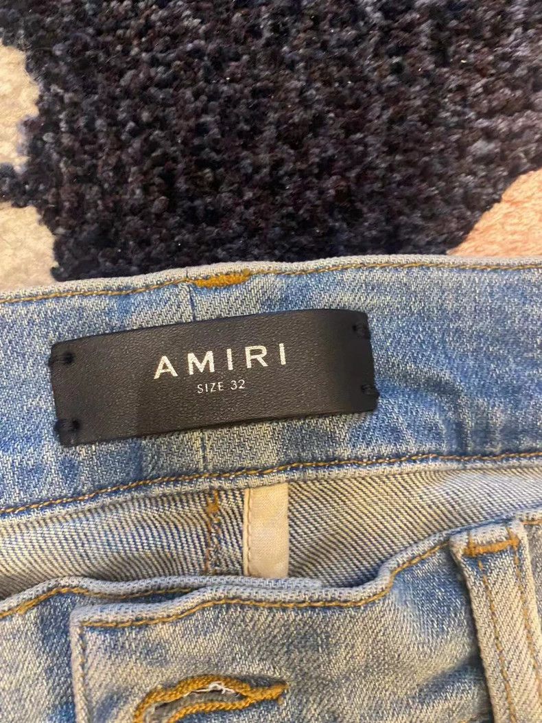 Amiri Amiri 17th season painter's artistic ink splatter denim pa Size US 32 / EU 48 - 3 Thumbnail