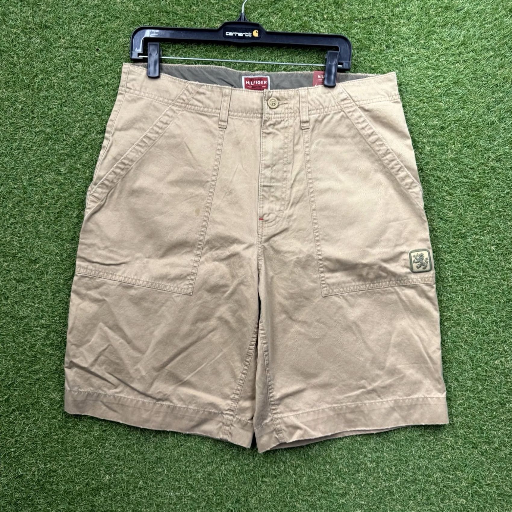 Tommy Hilfiger Tommy Hilfiger Red Label Shorts Mens 32 Chino Regular Beige, Logo, Pockets, Button, Flat Front, Cotton, NWT Size US 32 / EU 48 - 2 Thumbnail