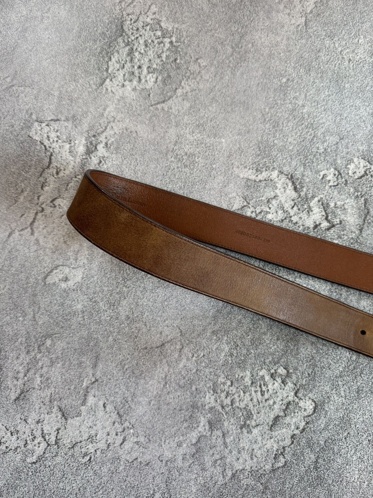 Polo Ralph Lauren × Vintage Polo Ralph Lauren brown leather belt biker cowboy casual Size ONE SIZE - 16 Thumbnail