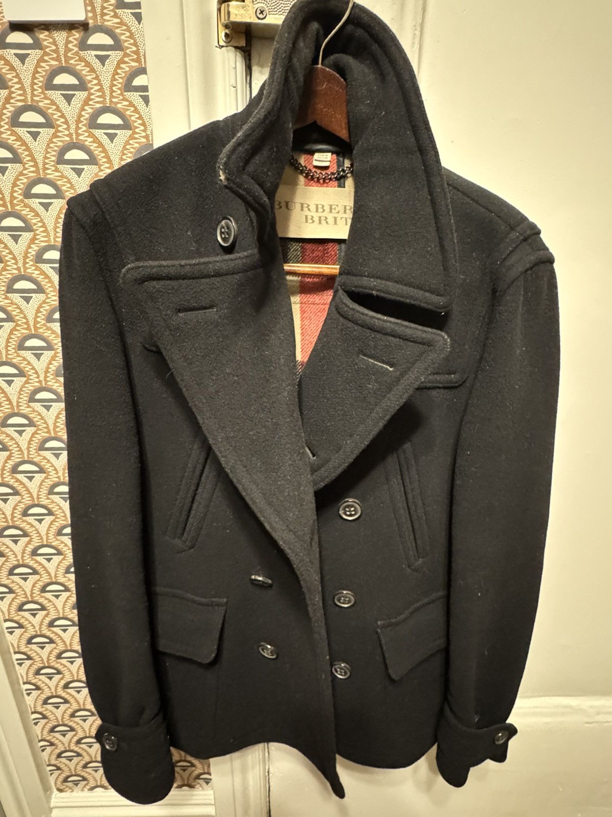 Burberry Burberry Brit Wool Peacoat Size US M / EU 48-50 / 2 - 3 Thumbnail