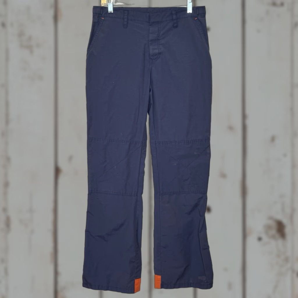 Abercrombie & Fitch VINTAGE Abercrombie & Fitch Chino Pants Womens Size 6 Blue Orange Cotton Nylon Blend Straight Leg Mid Rise Size 28" / US 6 / IT 42 - 1 Thumbnail