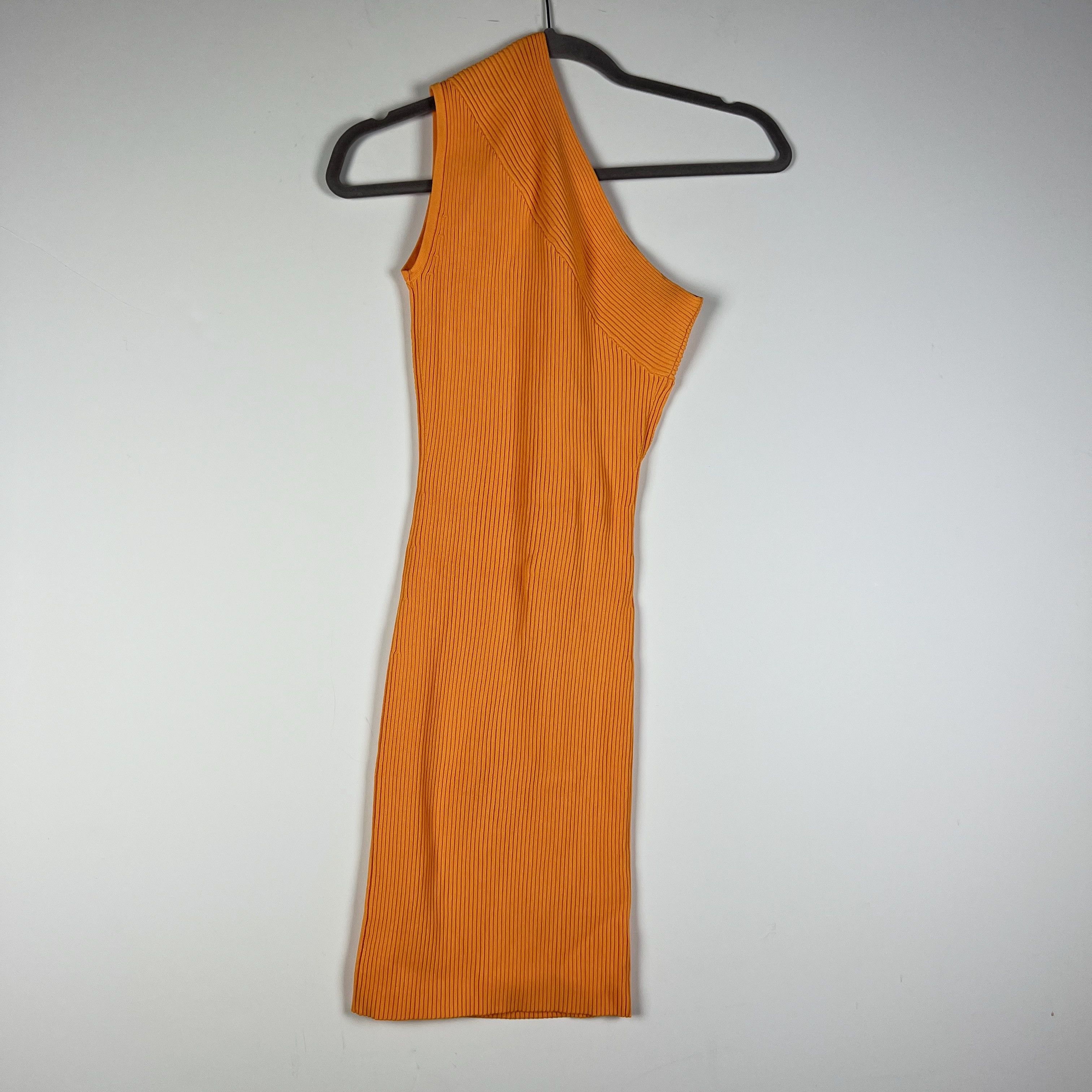 Moschino Moschino Jeans One Shoulder Ribbed Knit Size S / US 4 / IT 40 - 3 Thumbnail