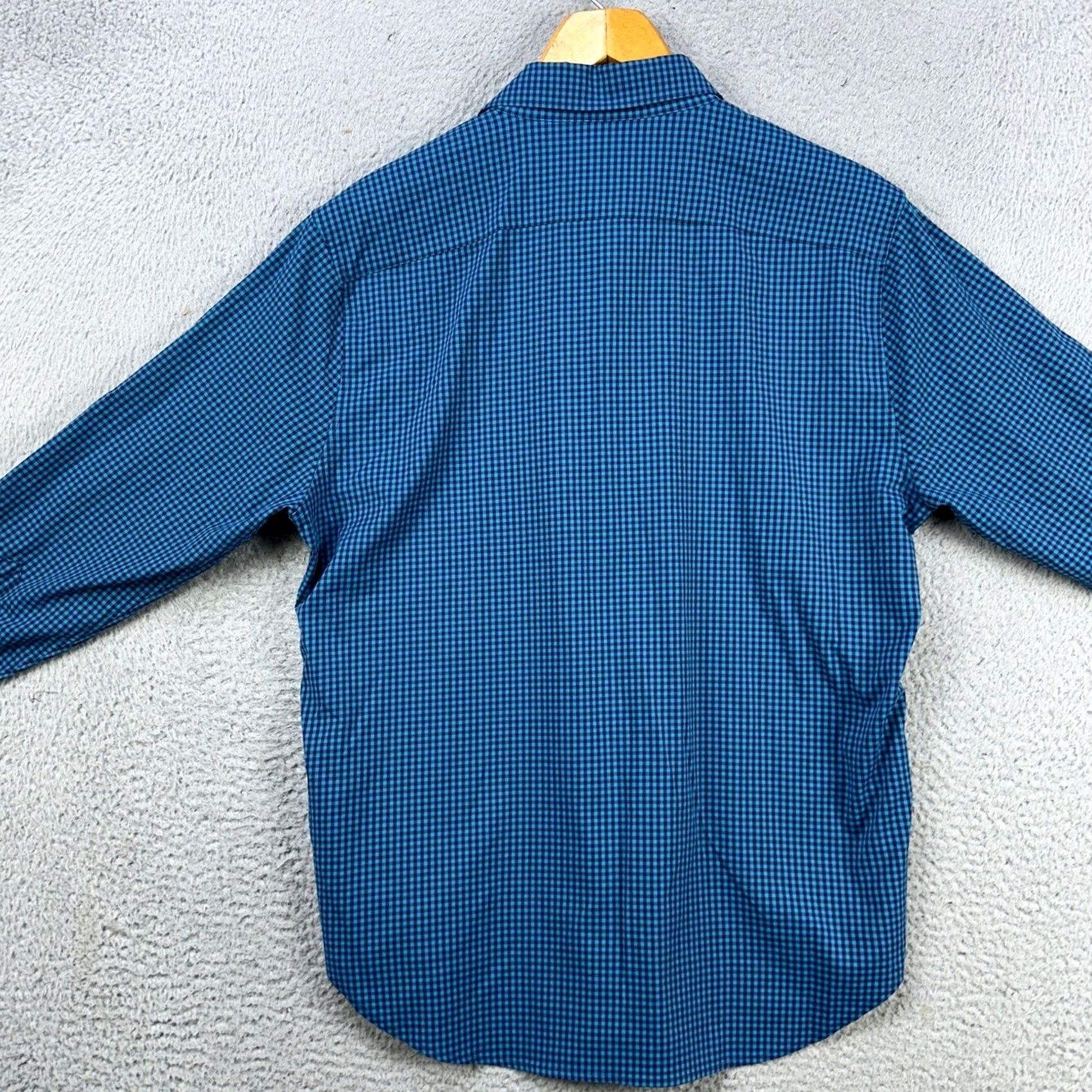 Bonobos Bonobos Shirt Button Up Men Medium Short Blue Plaid Performance Standard Stretch Size US M / EU 48-50 / 2 - 3 Thumbnail