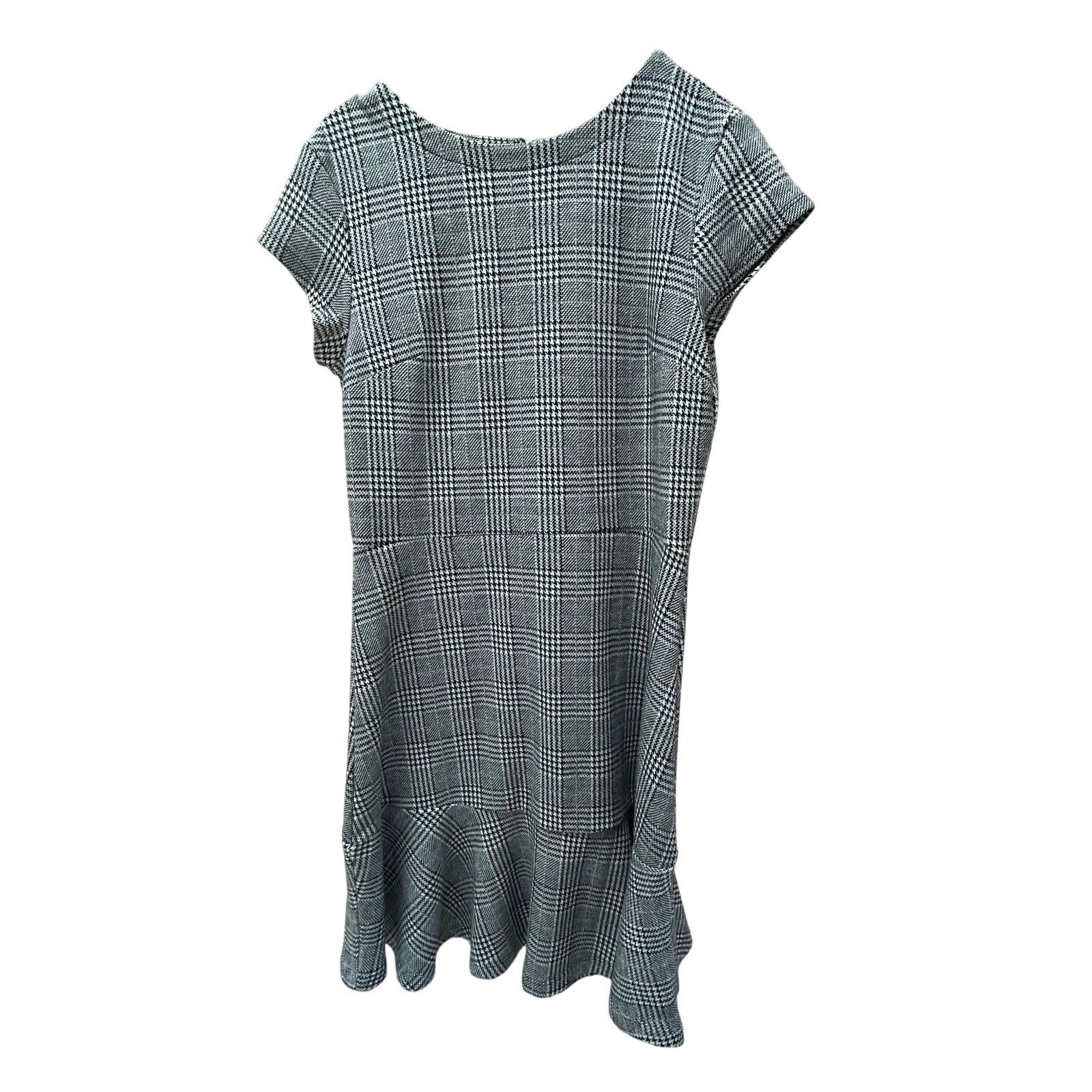 Gap GAP Black Plaid Peplum Dress Size 8 Size M / US 6-8 / IT 42-44 - 1 Thumbnail