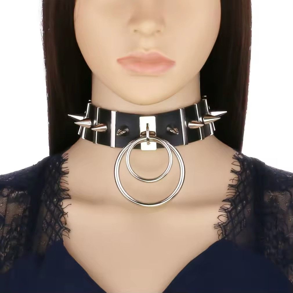 Japanese Brand × Jewelry Spikes Choker Collar Punk Necklace Size ONE SIZE - 1 Thumbnail