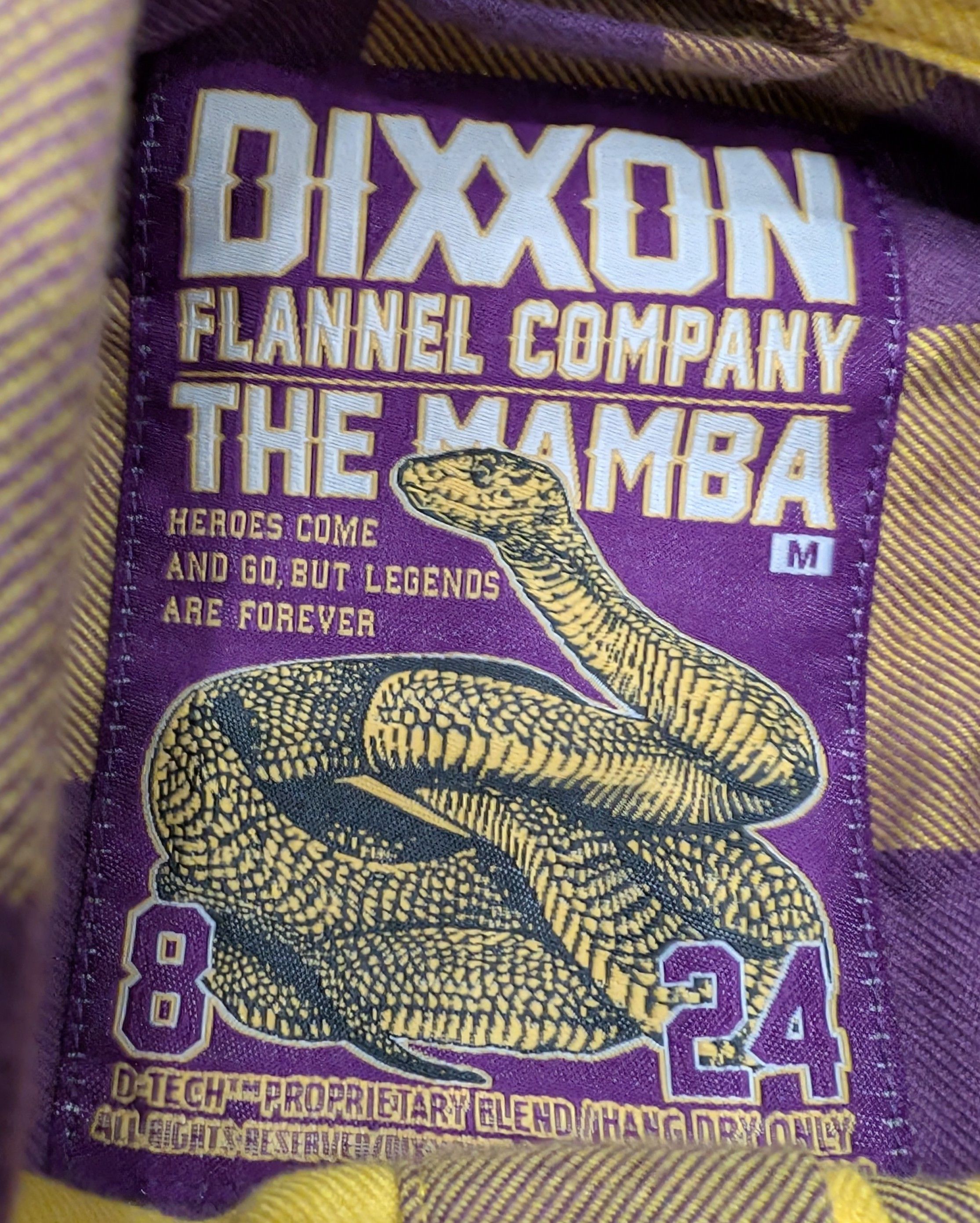 Dixxon DIXXON The Mamba Limited Edition Flannel Kobe Bryant Tribute Size US M / EU 48-50 / 2 - 3 Thumbnail