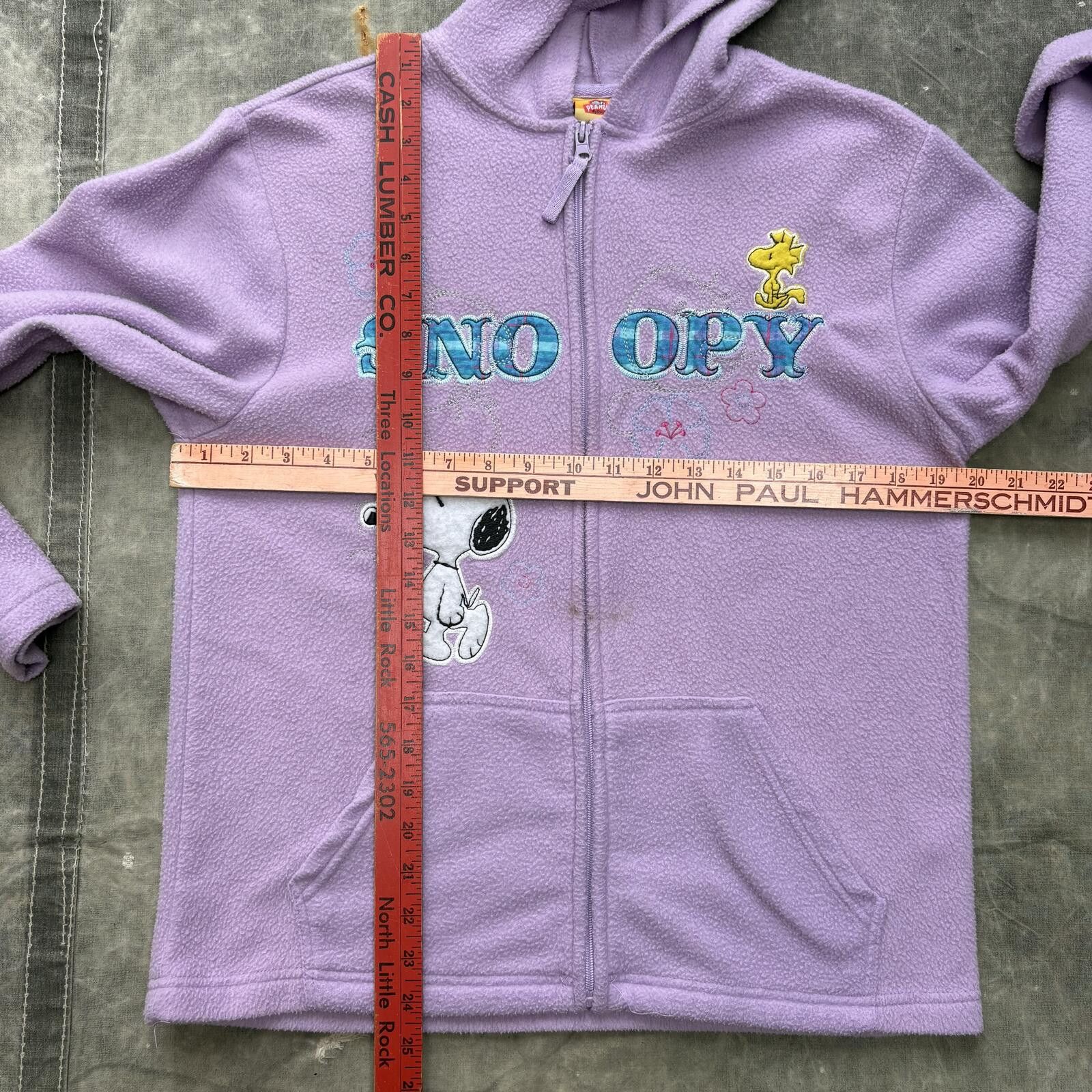 Peanuts Vintage Y2K Fleece Snoopy Woodstock Floral Full Zip Hoodie Size S / US 4 / IT 40 - 4 Thumbnail