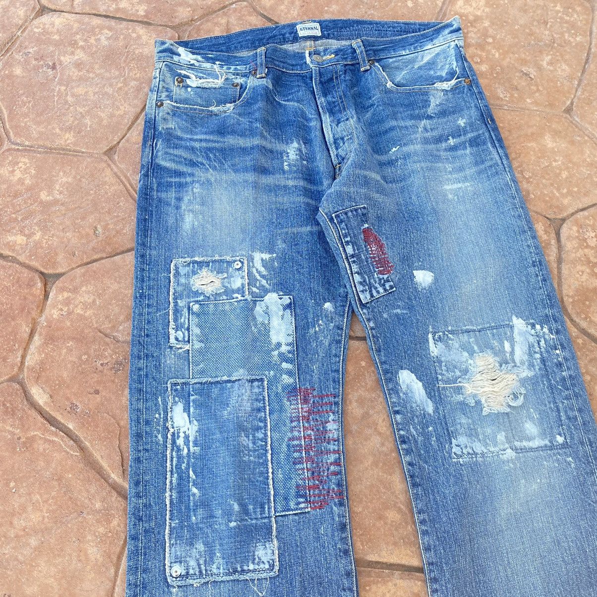 Eternal Thrashed Eternal Bitchu Kurashiki Japanese Brand Denim Pant Size US 36 / EU 52 - 3 Thumbnail