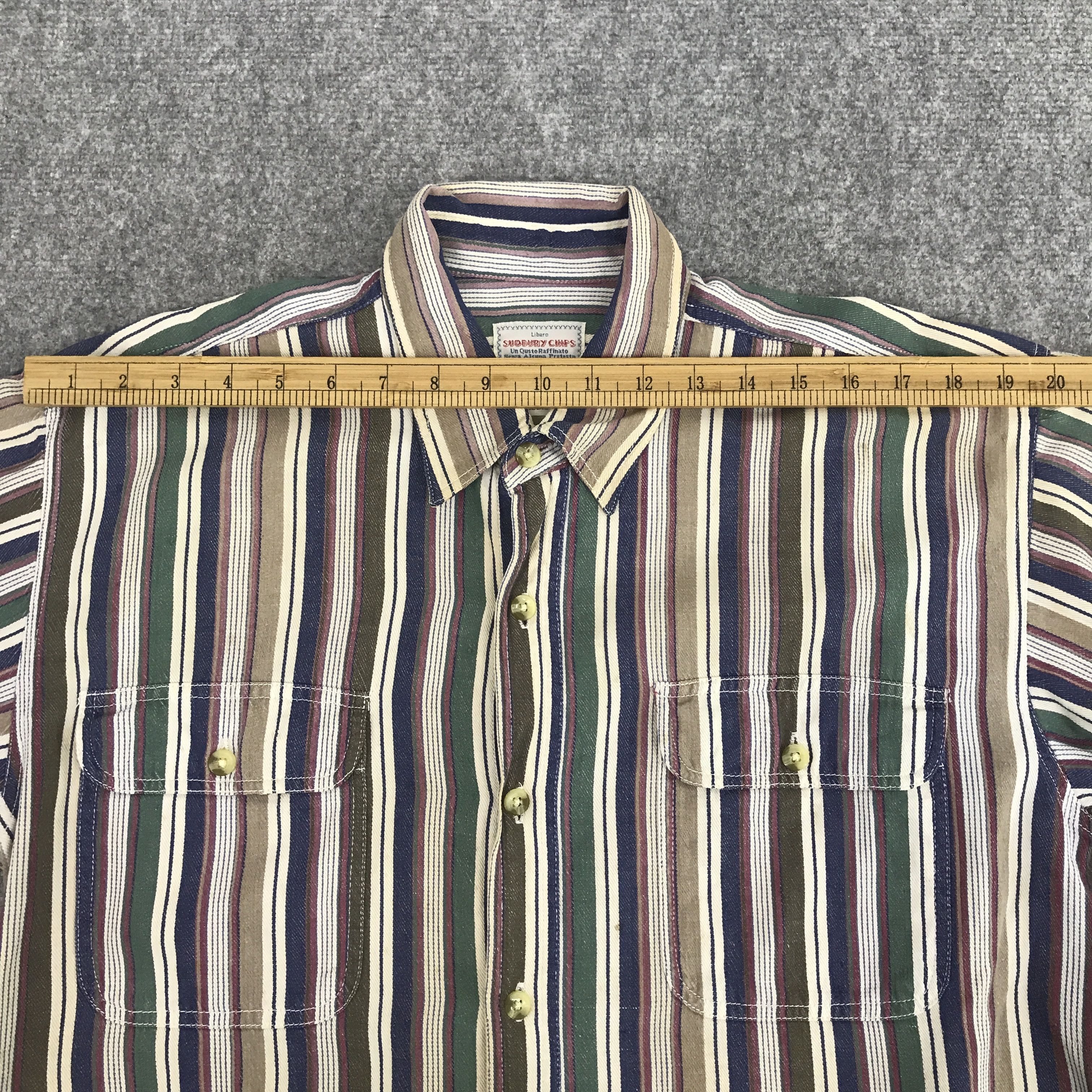 Designer × Japanese Brand Rare Sudbury chips Striped Button Up Shirt Size US M / EU 48-50 / 2 - 5 Thumbnail