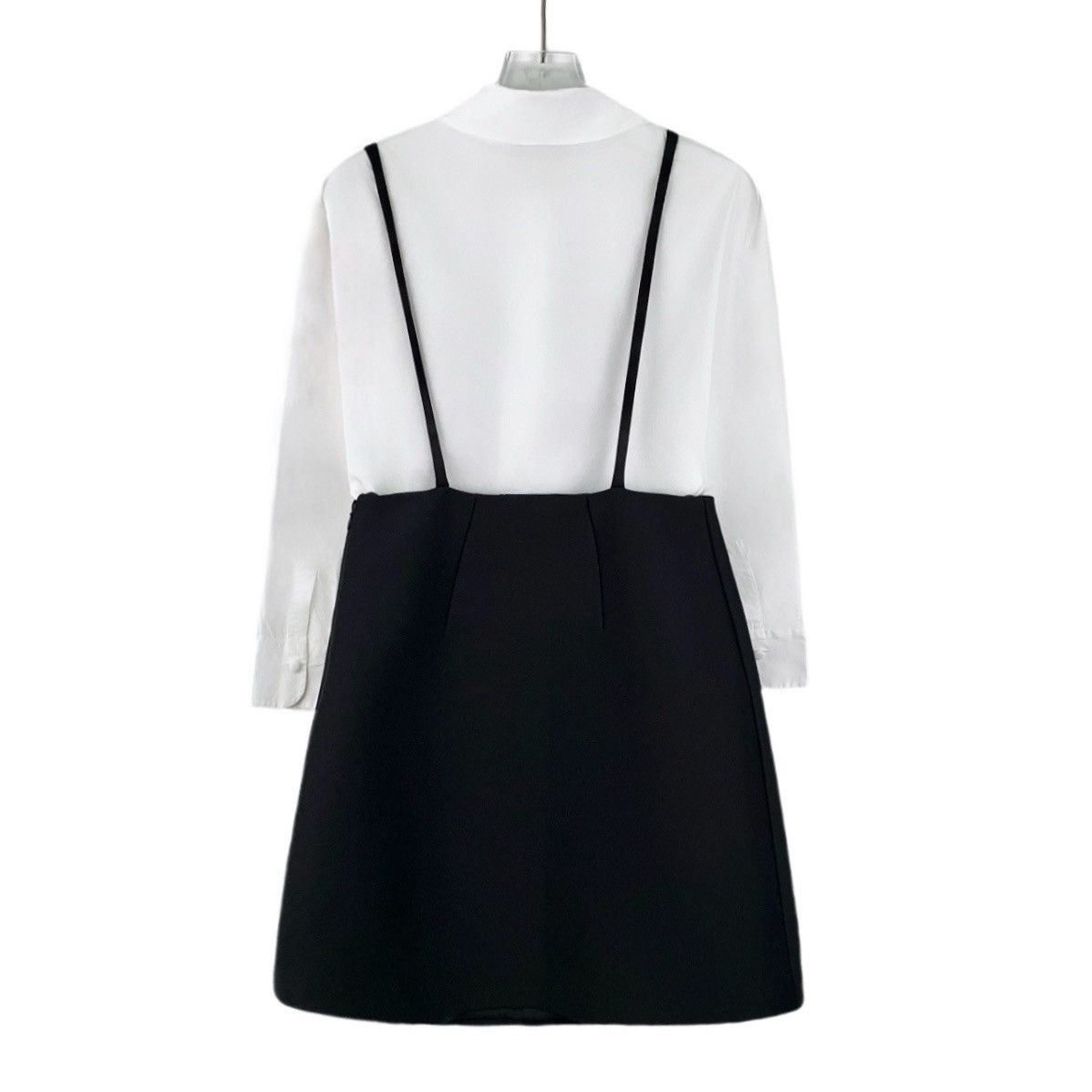 Prada Prada Cotton Fake Two-piece Long Sleeve Shirt Dress K26WX Size XS / US 0-2 / IT 36-38 - 2 Thumbnail
