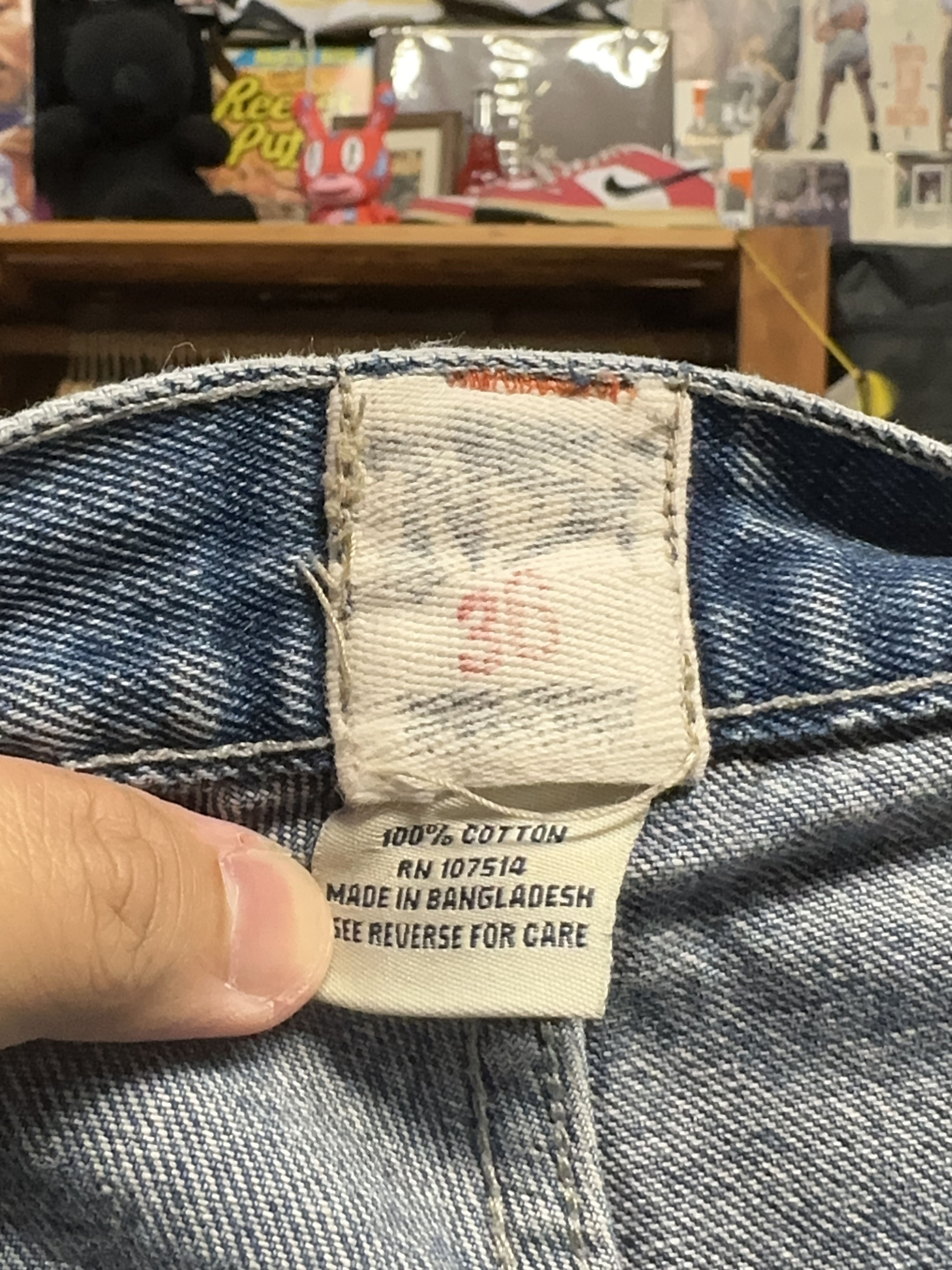 Vintage Vintage Baggy Denim Work Shorts Below Knee Size US 36 / EU 52 - 3 Thumbnail