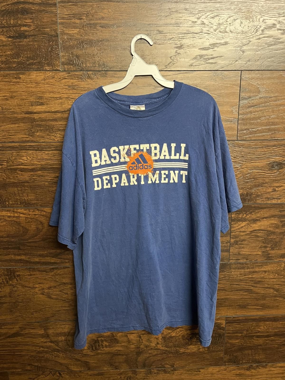 Adidas Y2K Adidas Basketball Department T-shirt 2 Sided - L Size US L / EU 52-54 / 3 - 2 Thumbnail