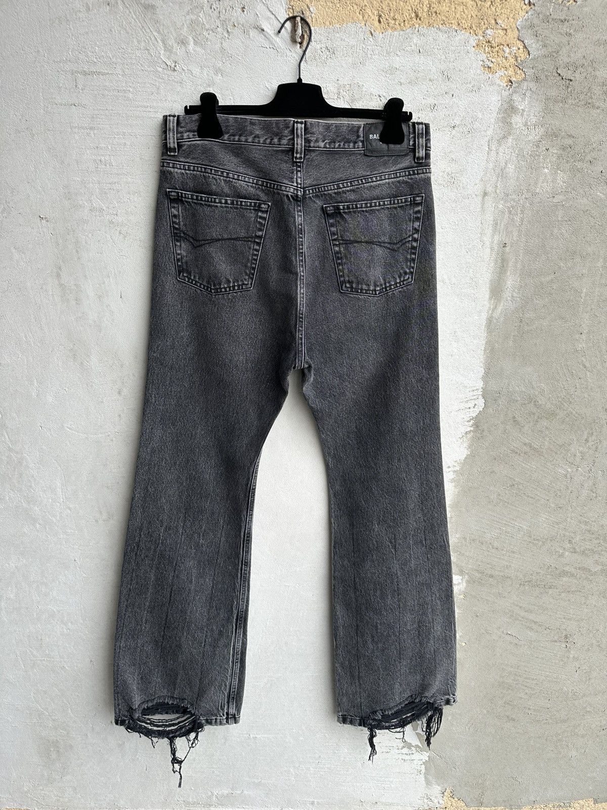 Balenciaga [S] Fall22 The Lost Tape Gray flared jeans Size US 33 - 6 Thumbnail