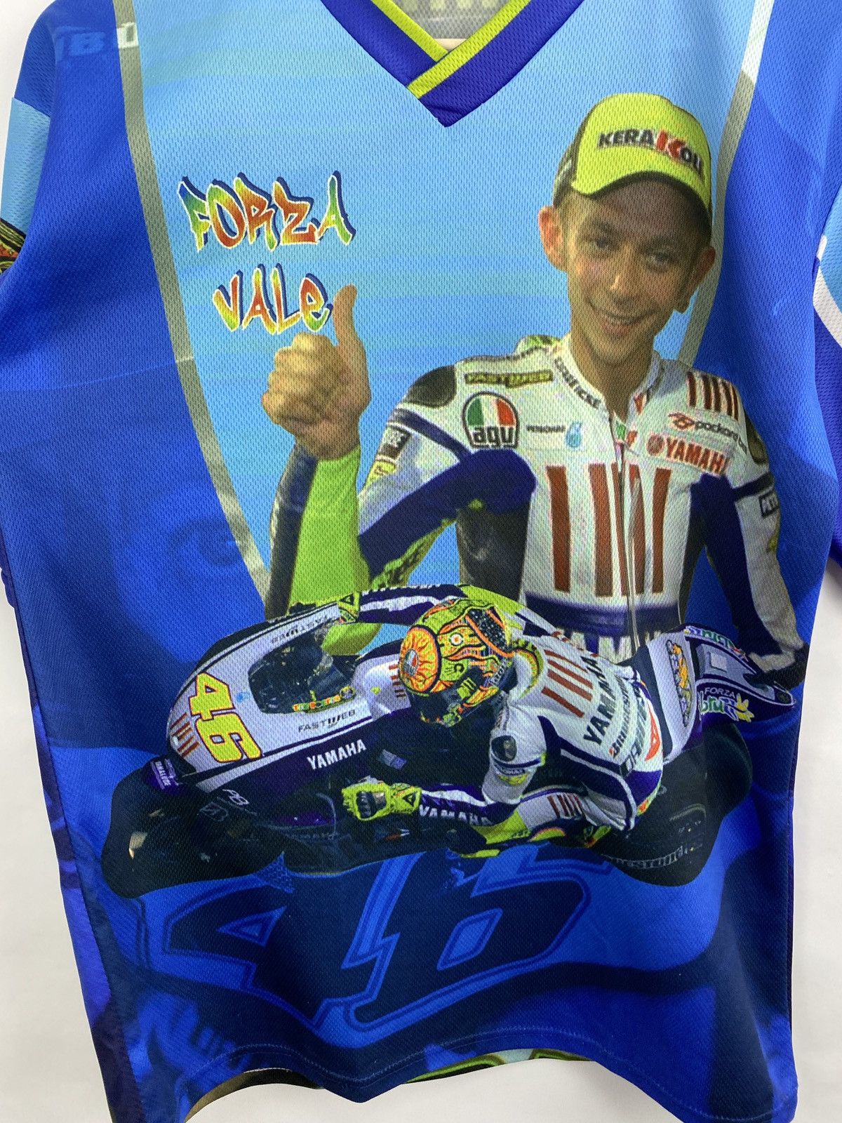 Formula 1 Vintage 90s Valentino Rossi Bootleg Fan Jersey T-Shirt Rare Size US M / EU 48-50 / 2 - 4 Thumbnail