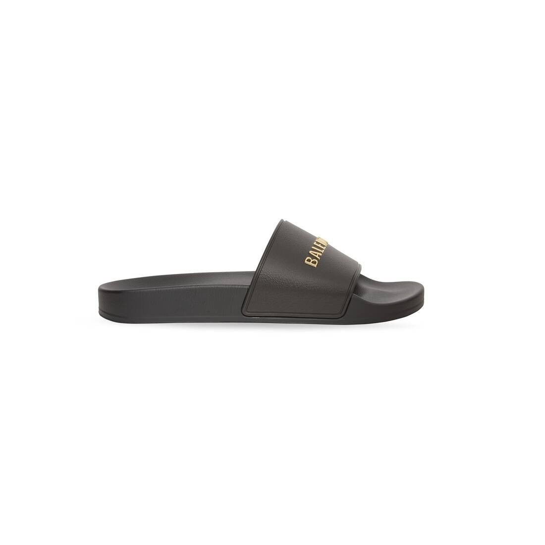 Balenciaga o1srvl11e1025 Pool Slide Sandals in Black Size US 5 / IT 35 - 1 Thumbnail