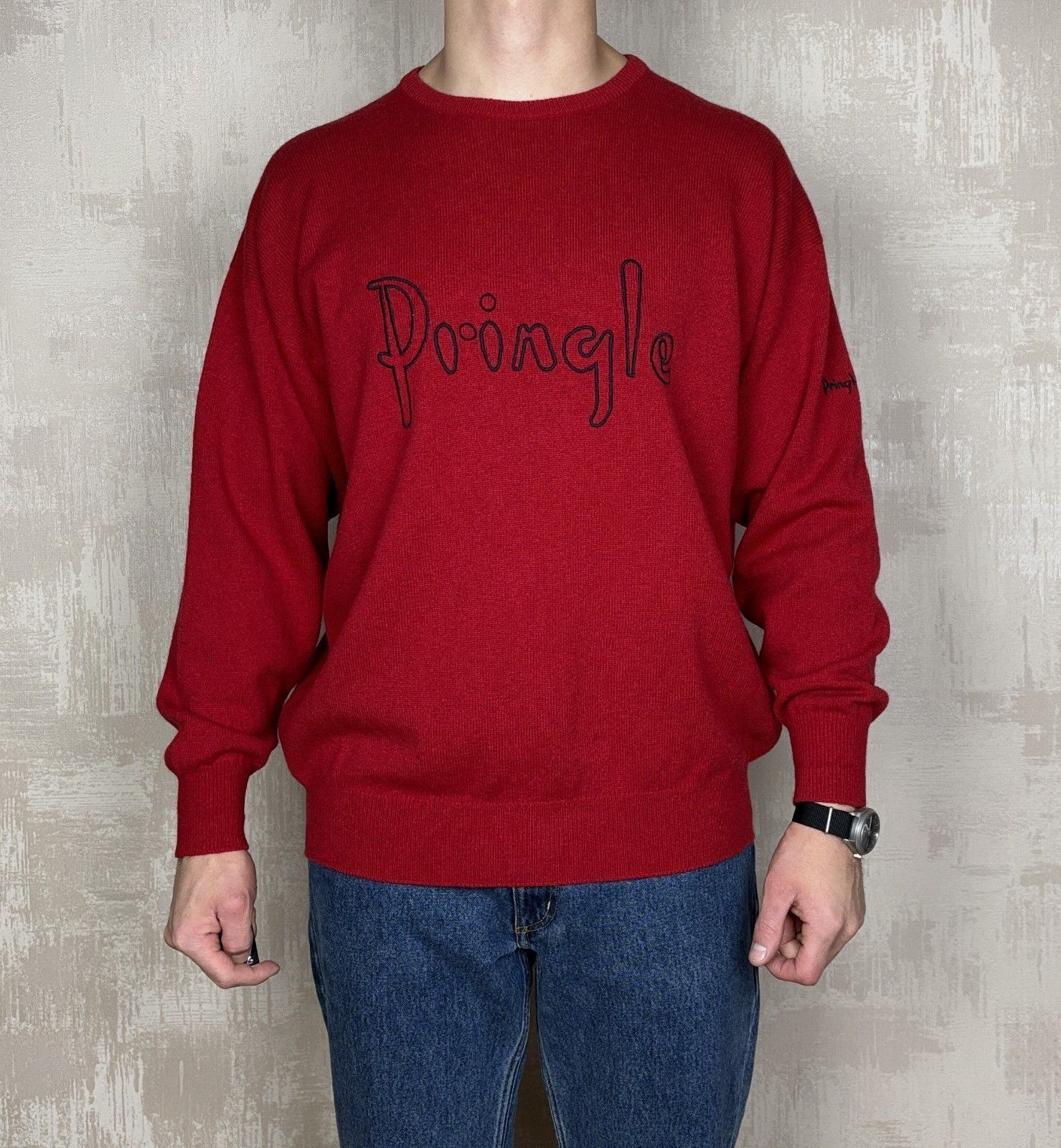 Pringle Of Scotland Vintage Pringle Sports Made Scotland Wool Crew Neck Sweater Size US XL / EU 56 / 4 - 1 Thumbnail