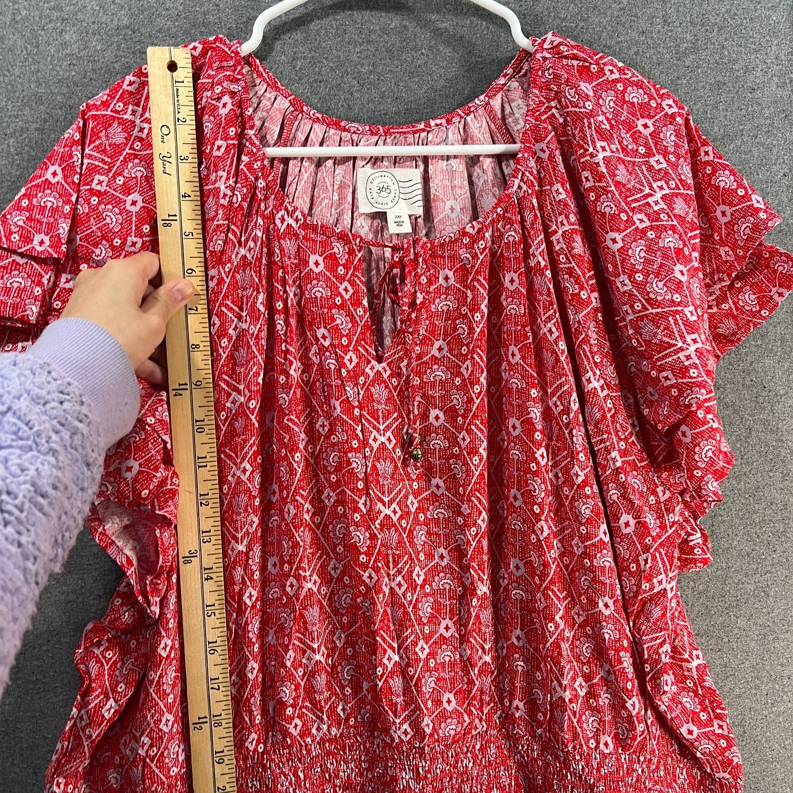 Other Destination 365 Printed Short-Sleeve Midi Dress Size XXL / US 16-18 / IT 52-54 - 8 Thumbnail