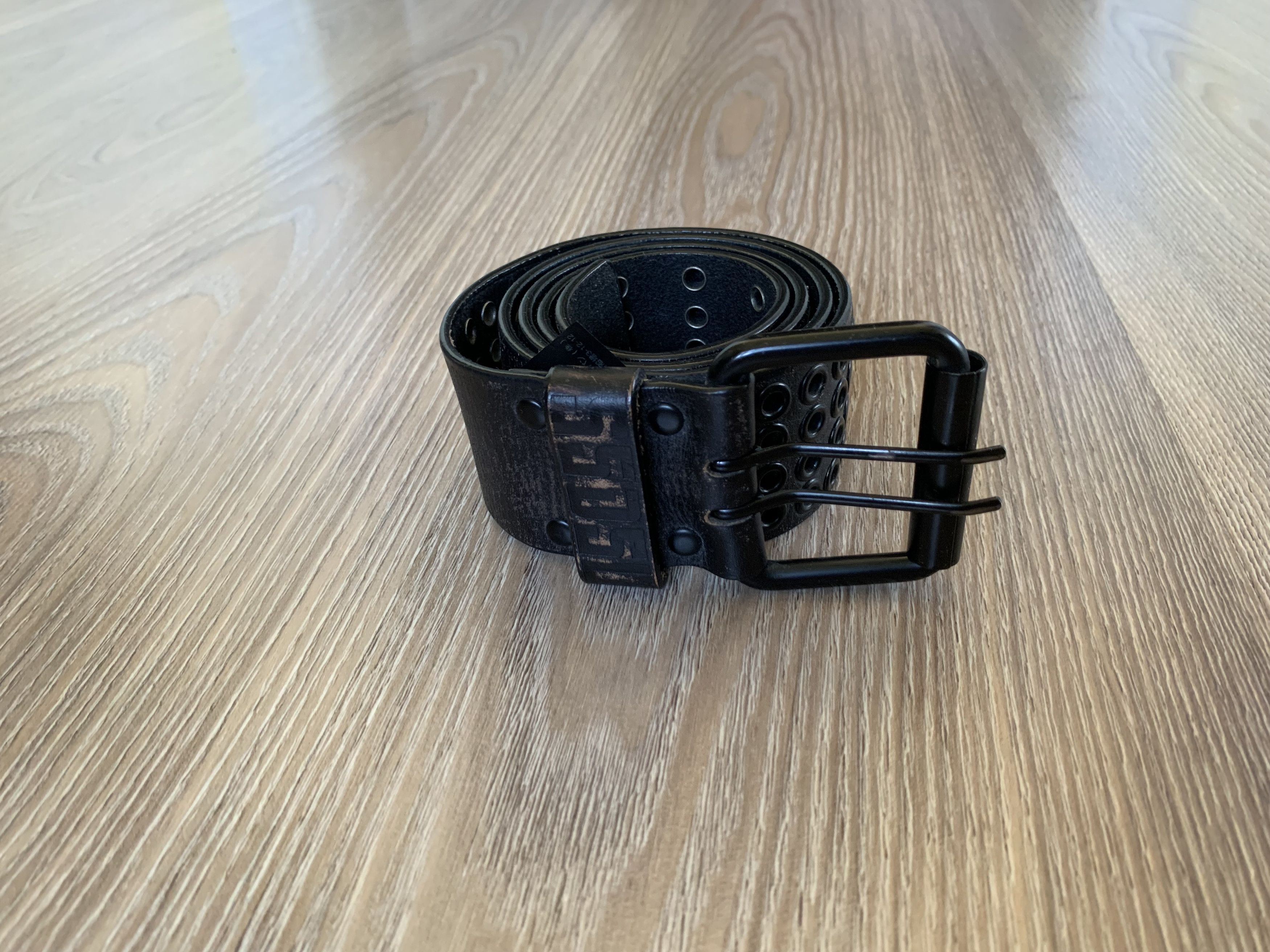 55DSL × Diesel 55DSL Vintage Archival Wide Rivet Perforated Leather Belt Size ONE SIZE - 2 Thumbnail