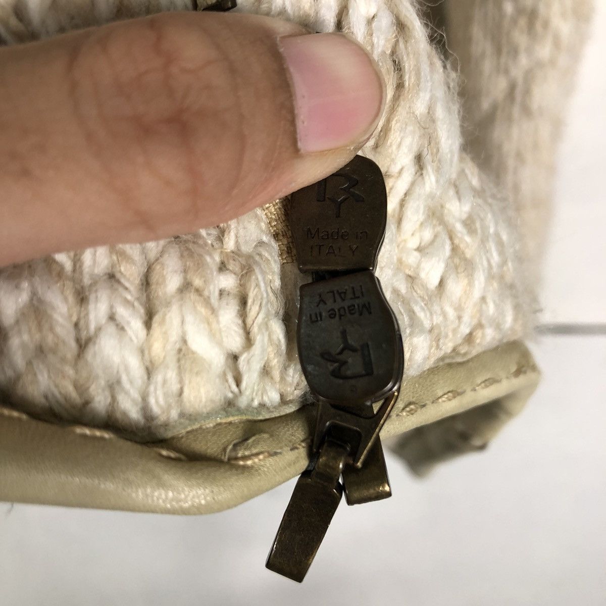 Vintage 🔥Vintage Quilted Knit Jacket Visconf Made in Italy Ry Zip Size US M / EU 48-50 / 2 - 17 Thumbnail