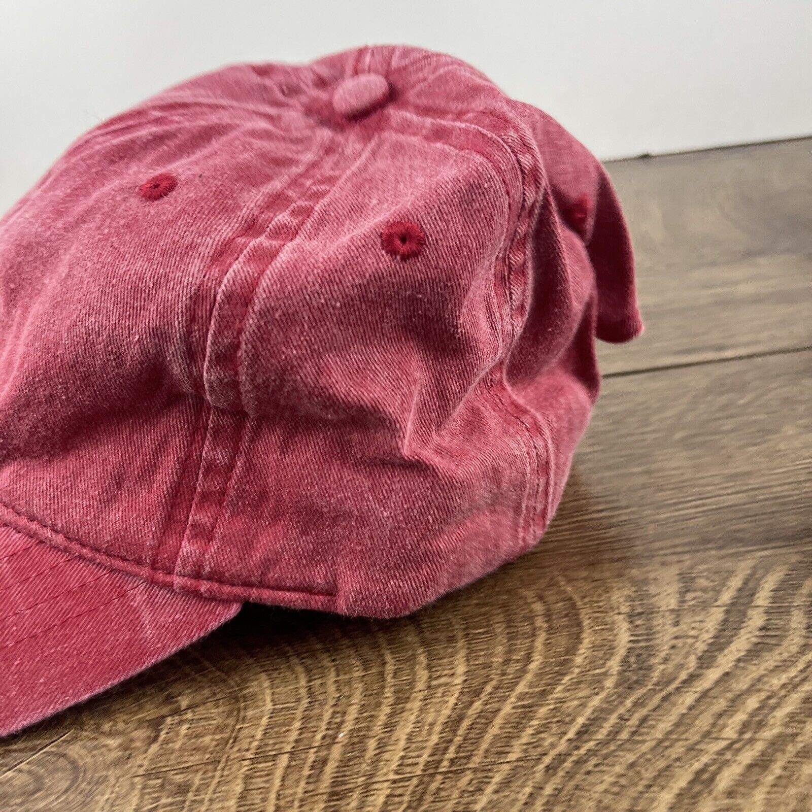 Other Plain Red Hat Baseball Cap Red Hat Adjustable Adult Size Hat Size ONE SIZE - 7 Thumbnail