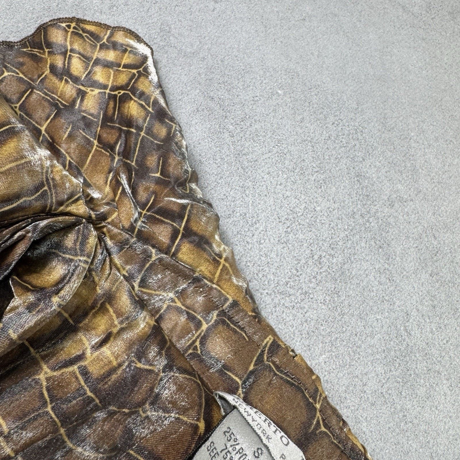 Vintage Vintage Alberto Makali Mini Dress Size S Animal Pattern Size S / US 4 / IT 40 - 18 Thumbnail