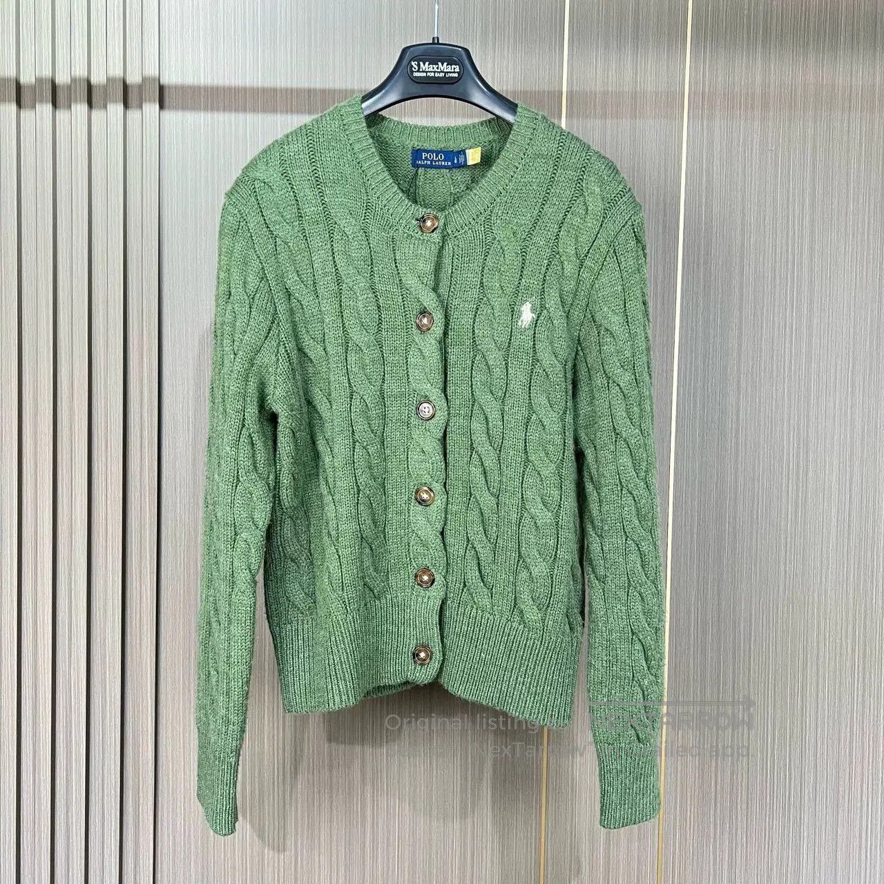 Polo Ralph Lauren Ralph Lauren Embroidered Cable Knit Cardigan. Size US L / EU 52-54 / 3 - 1 Thumbnail