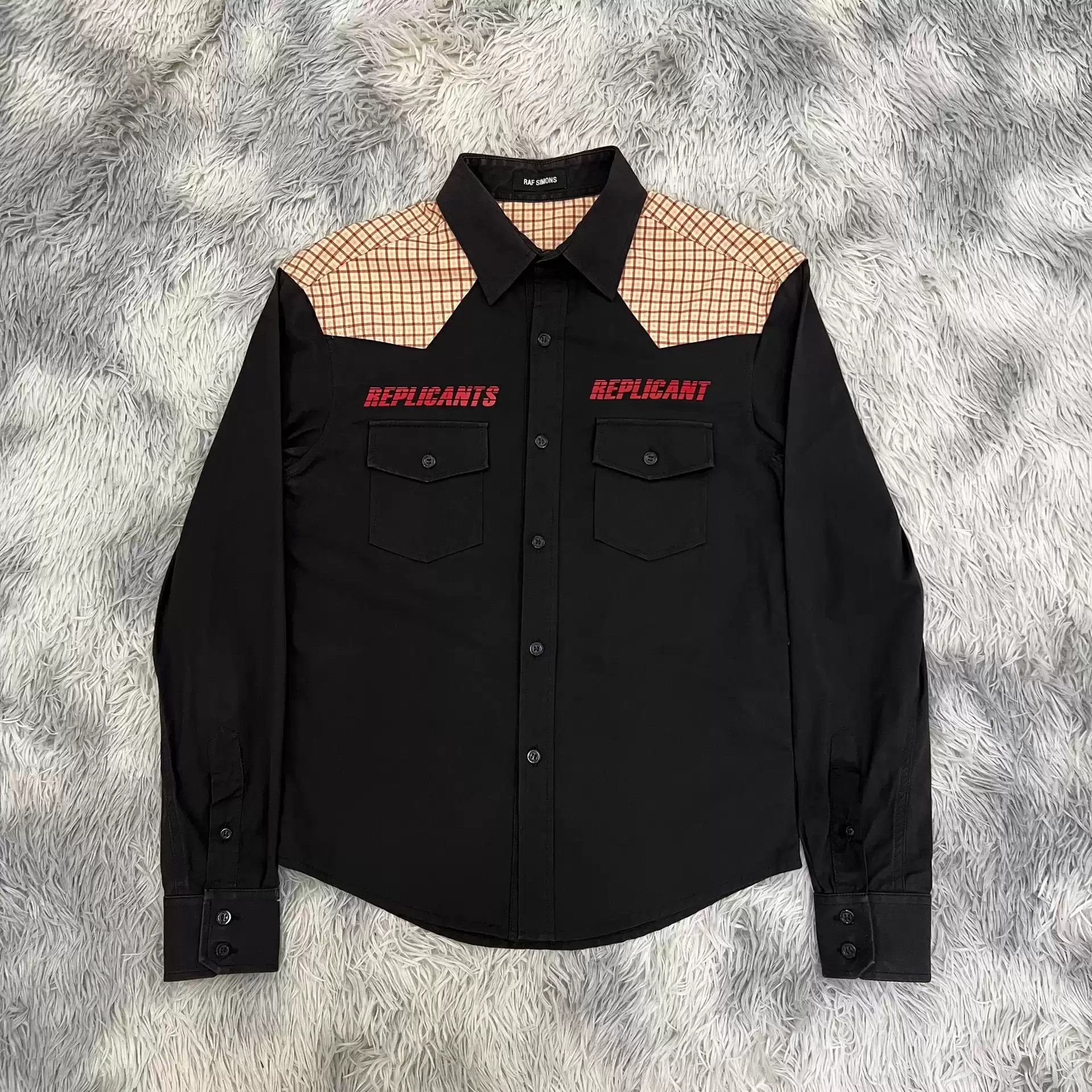 image of Raf Simons Ss18 Show Regular Shirt in Black, Men's (Size Small)