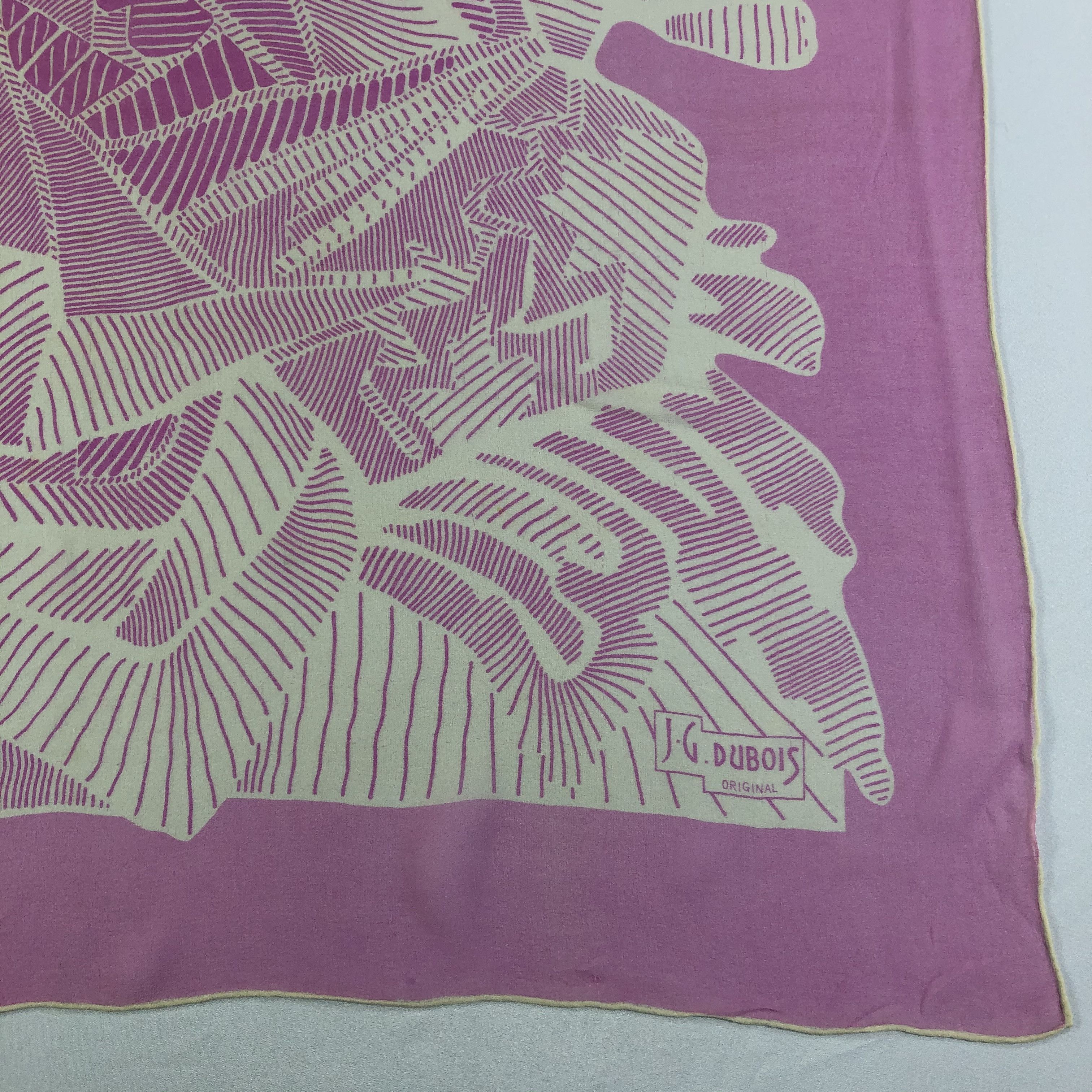 Vintage Vintage J.G Dubois Silk Scarf Size ONE SIZE - 3 Thumbnail
