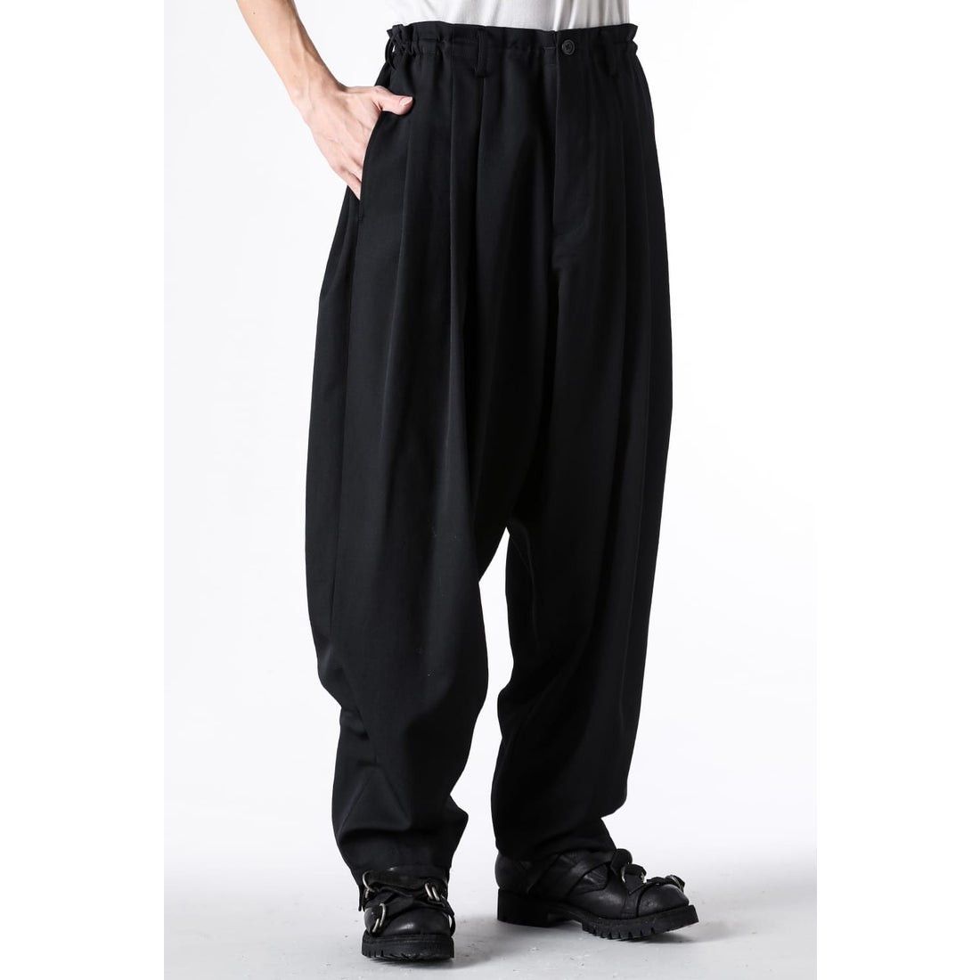 Yohji Yamamoto Yohji Yamamoto Pour Homme AW24 - Wool 8 Piece Tuck Pants Size US 32 / EU 48 - 2 Thumbnail