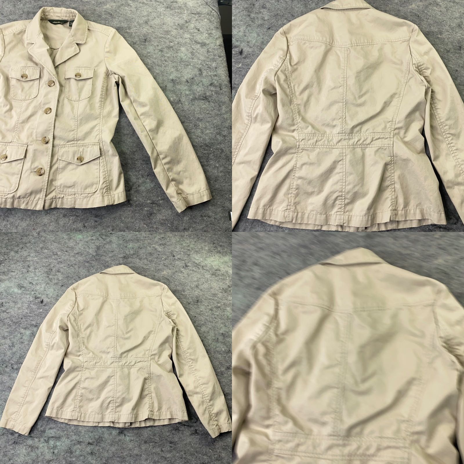 Eddie Bauer Vintage Eddie Bauer Women's Jacket Cotton Twill Size 6 Beige Casual Formal Outerwear Size M / US 6-8 / IT 42-44 - 8 Thumbnail