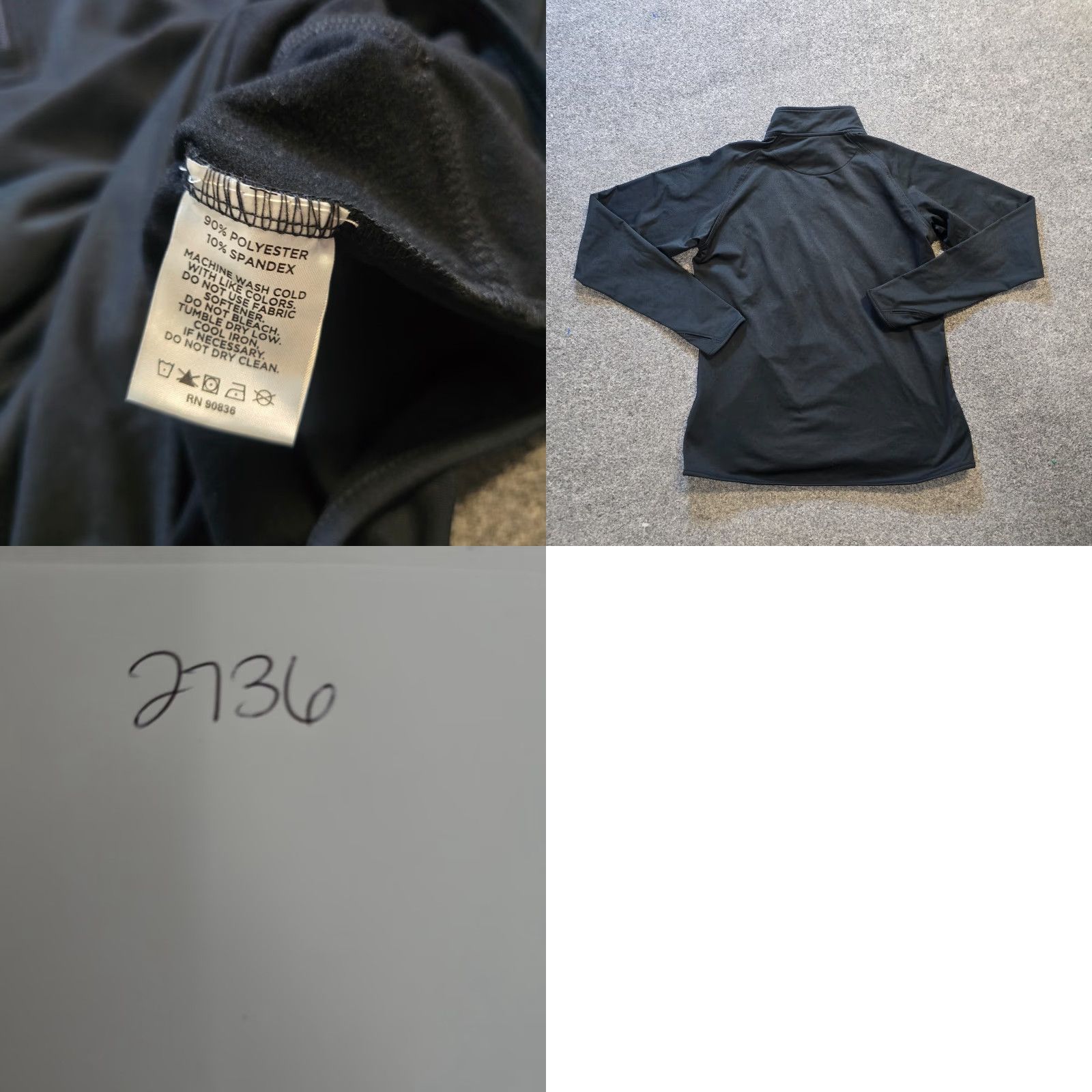 Vintage Nantucket Sweatshirt Womens Medium Black Sport-Tek 1/4 Zip Embroidery Athletic Size M / US 6-8 / IT 42-44 - 8 Thumbnail