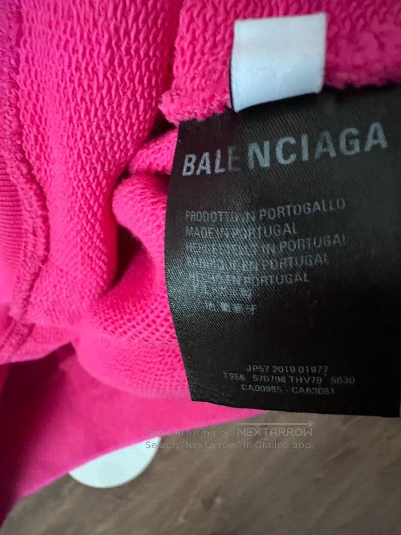 Balenciaga Balenciaga Fuchsia Hoodie Size US M / EU 48-50 / 2 - 5 Thumbnail