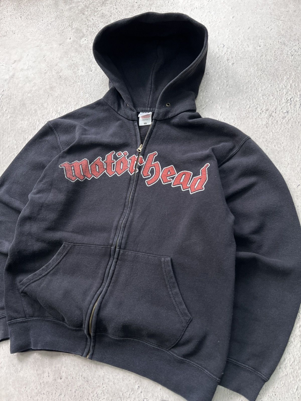 Band Tees × Vintage Vintage 90's Motorhead hoodie zip rock band Motörhead Size US S / EU 44-46 / 1 - 6 Thumbnail