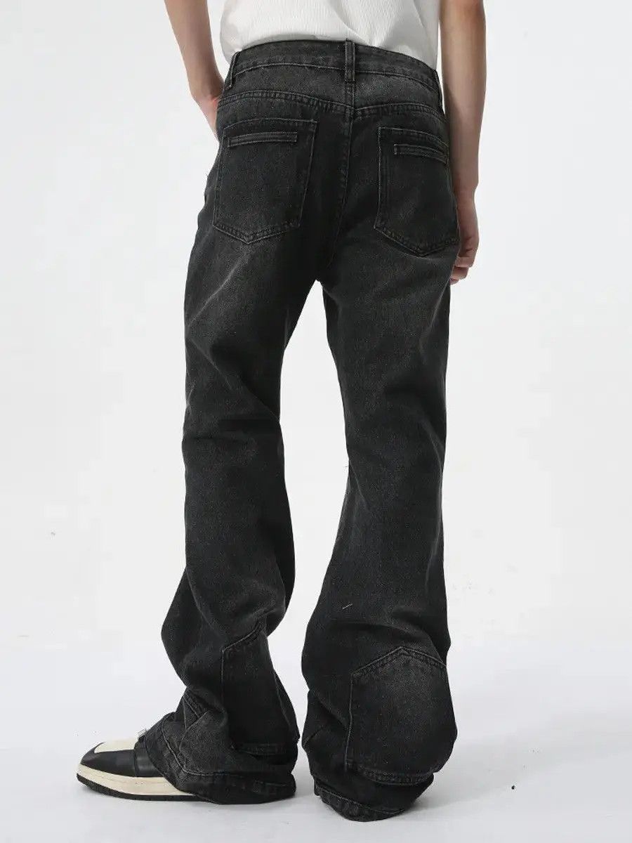 Japanese Brand Retro loose pocket micro flared jeans Size US 32 / EU 48 - 2 Thumbnail