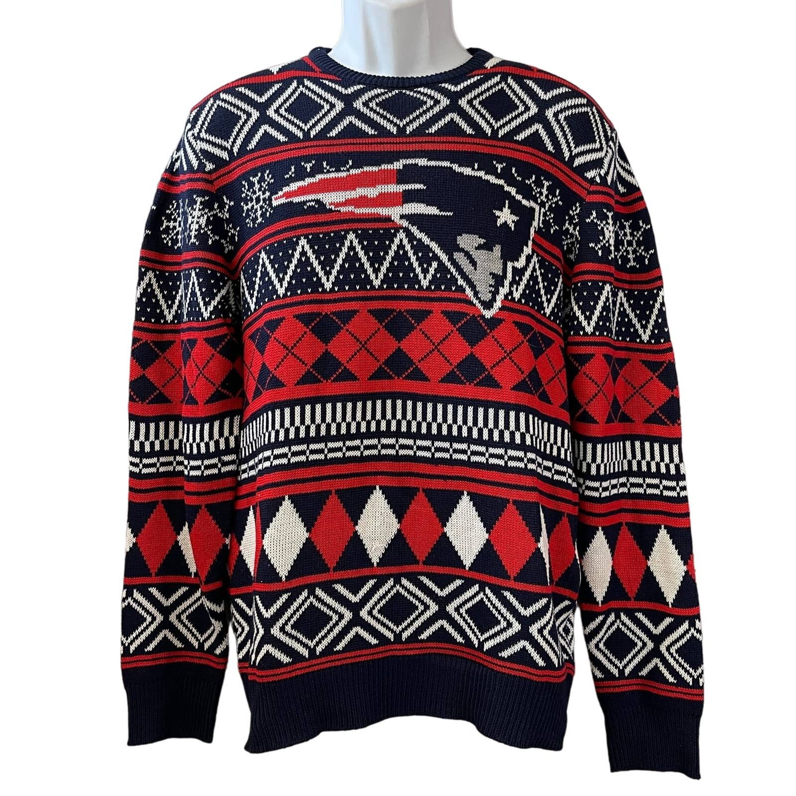 NFL NFL New England Patriots Ugly Christmas Sweater Size L Size US L / EU 52-54 / 3 - 1 Thumbnail