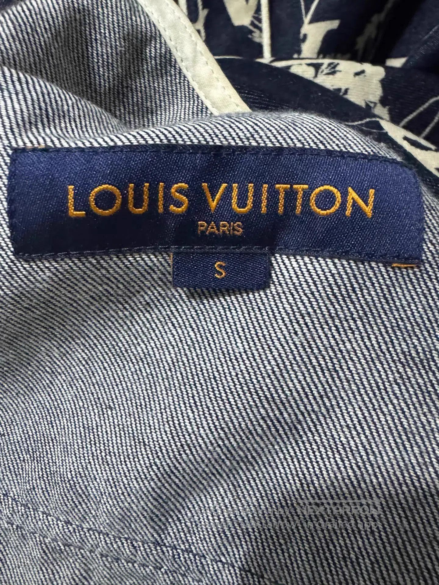 Louis Vuitton Blue Floral & Letter Print Short Sleeve Shirt. Size US S / EU 44-46 / 1 - 4 Thumbnail